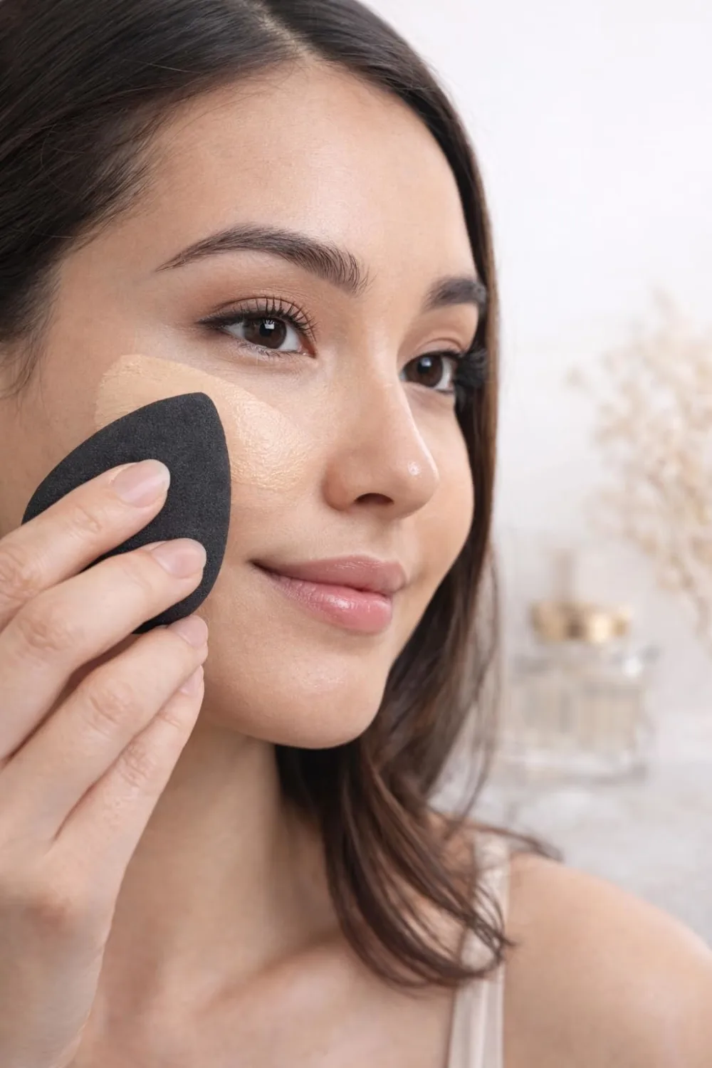 Beauty Makeup Sponge Blender 3 Pack – Ultra Soft Latex-Free Beauty Sponge for Foundation, Concealer & Powder – Flawless Airbrush Finish, Wet & Dry Use Cosmetic Applicator (Black)
