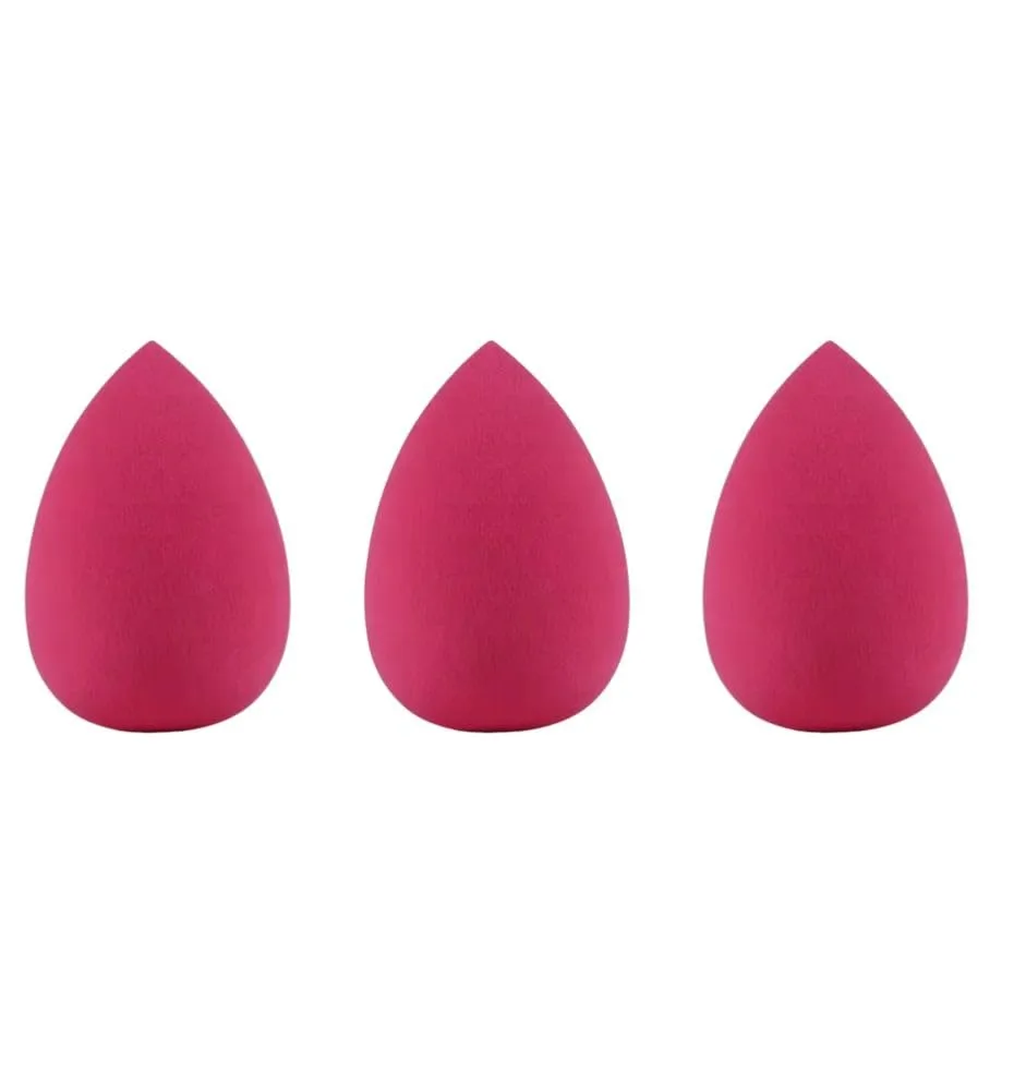 Makeup Sponge Blender, 3 Pack, Red, Flawless Foundation Blending, Latex-Free Cosmetic Applicator Puff for Liquid, Cream, & Powder