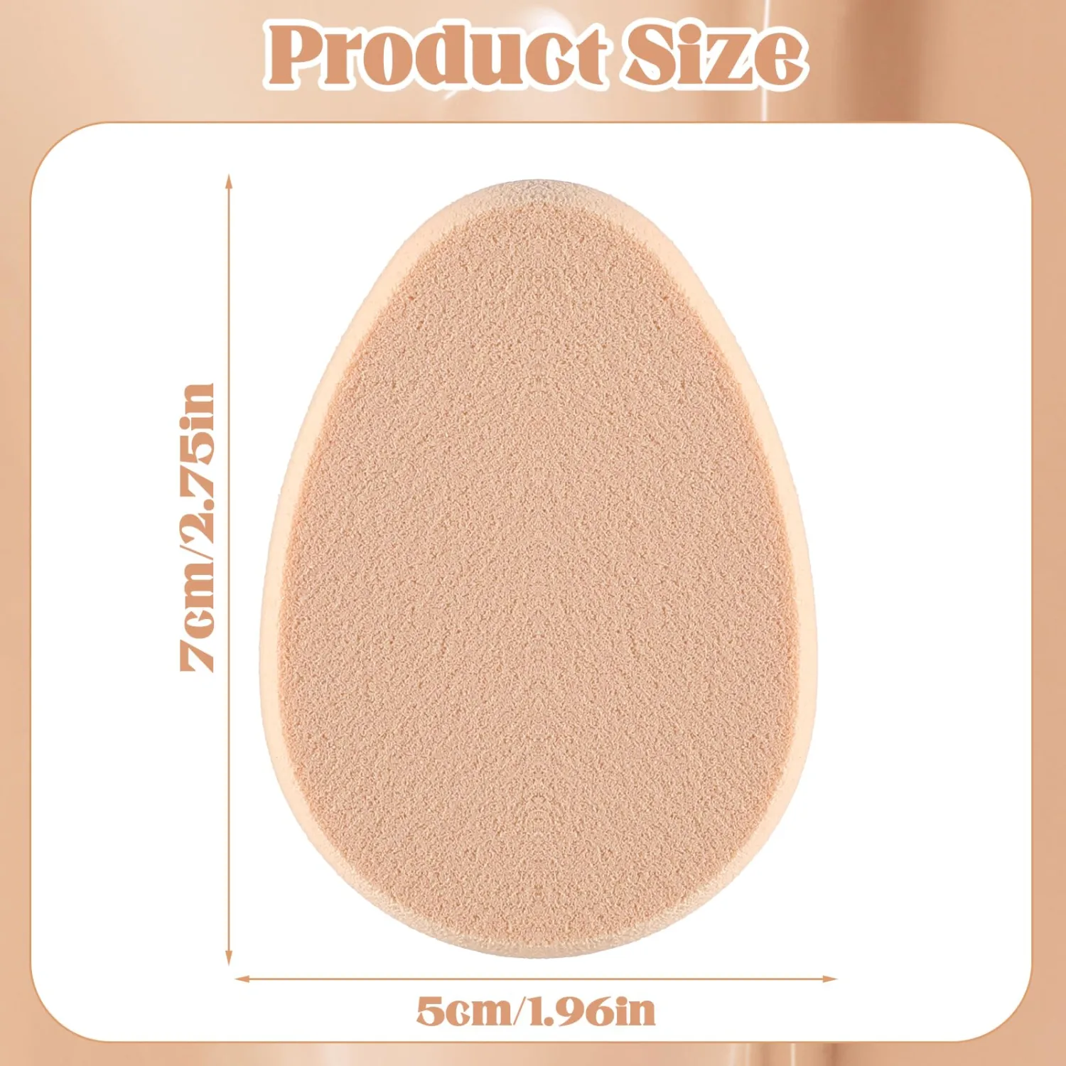 Flat Makeup Sponge, 12 Pcs Beige Smooth Makeup Sponges Cushion Foundation Puff Make up Cushion Make up Applicator Sponge for Natural and Easy Soft Long-lasting and Beginner-friendly