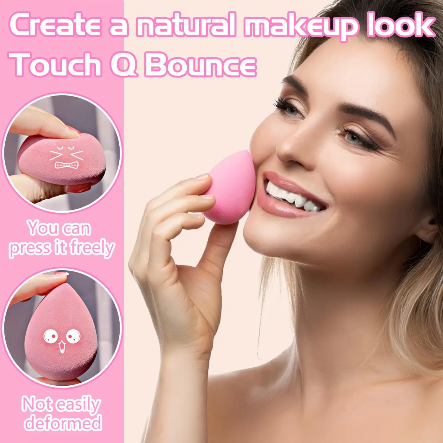 4 Sets of 4 Makeup Sponge, Super Soft Beauty Sponge, Latex Free Multicolor Sponges for Powder Cream and Liquid, Set Professional Makeup Tools with Storage Box (multicolor)