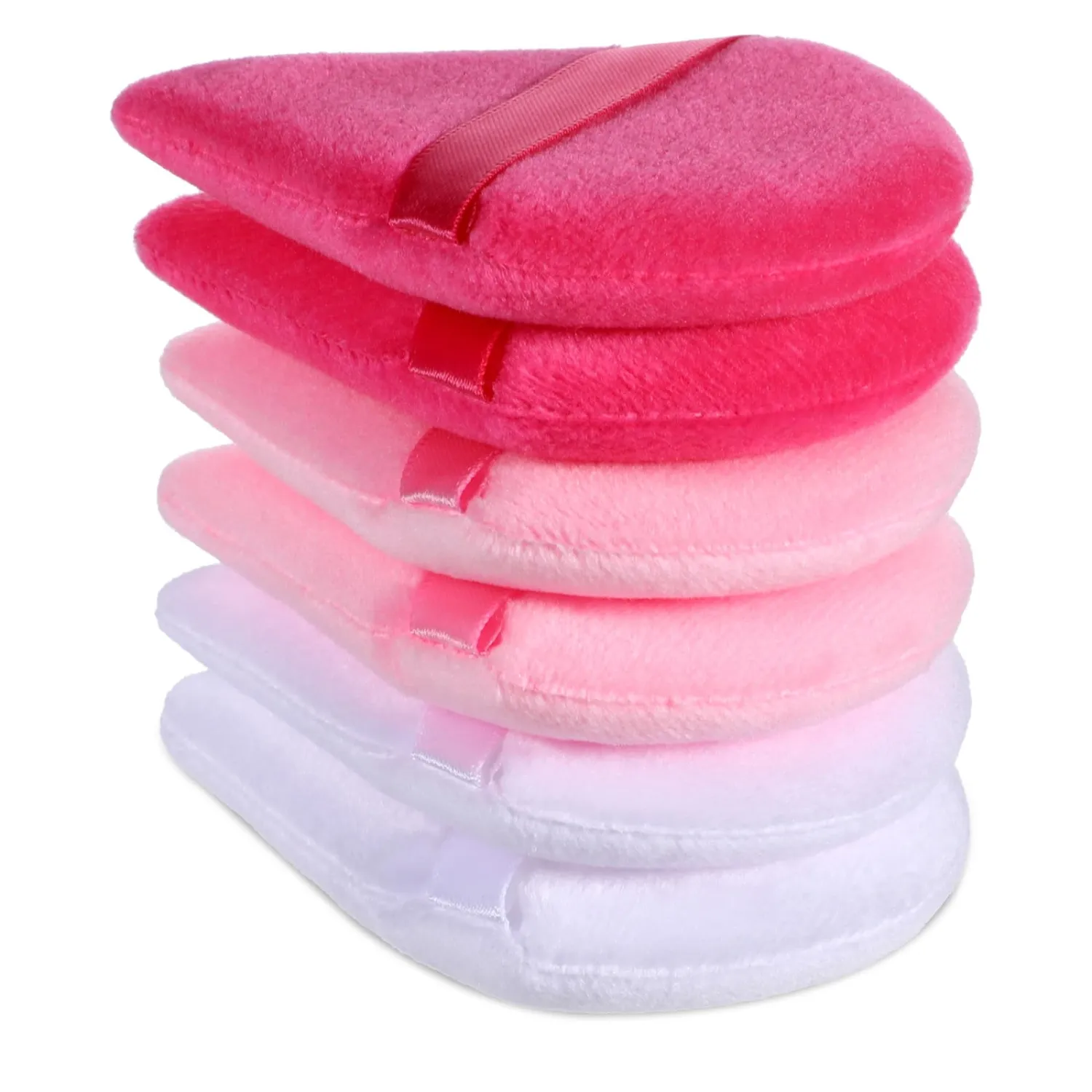 6 Pieces Powder Puff Triangle Powder Puff Face Makeup Sponge Triangle Cosmetic Foundation Sponge for Dry&wet Makeup Concealer Loose Body Foundation 3 Colors