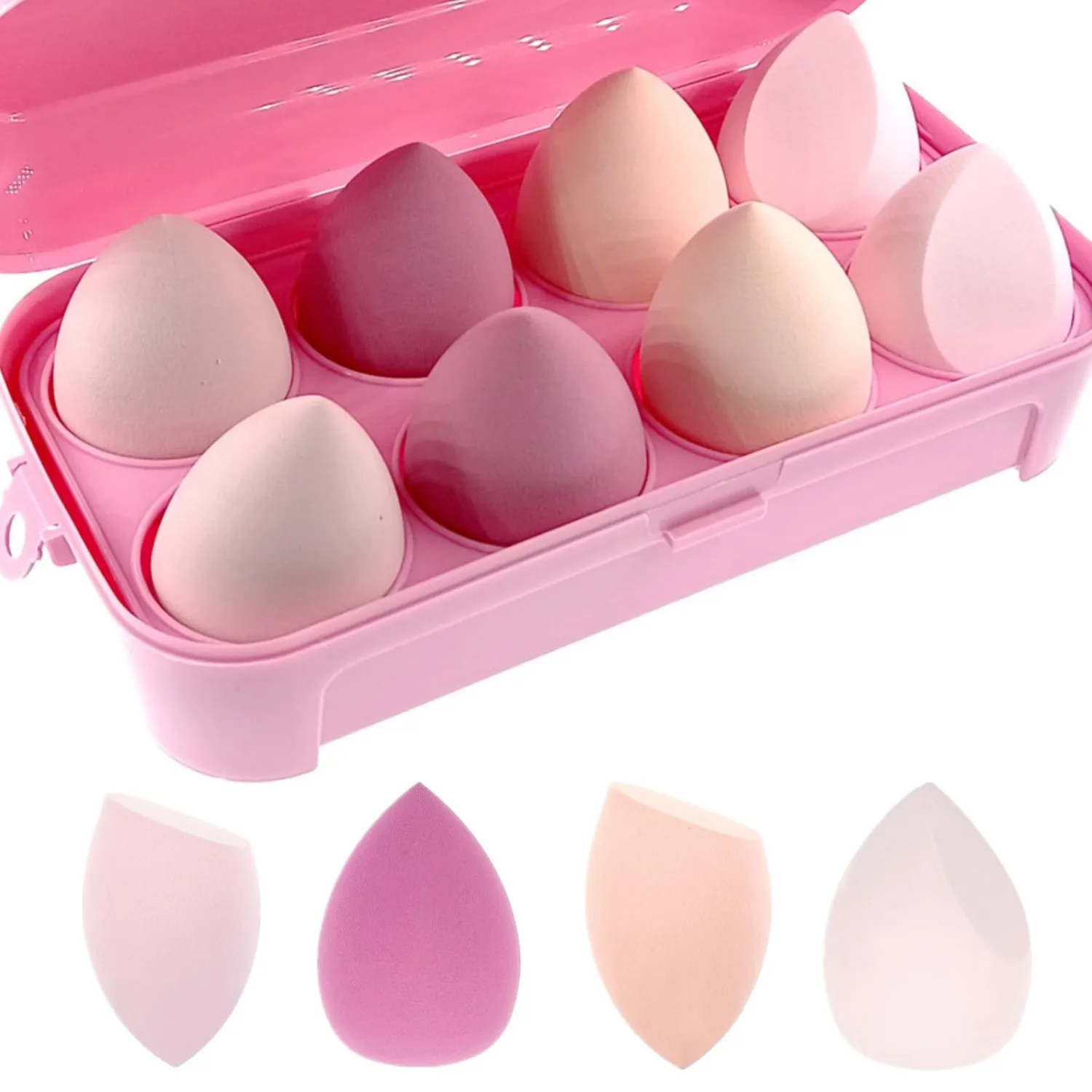 Makeup Sponge, Beauty Makeup Blending Sponge Puff Blender Foundation Sponge Concealer Sponges Applicator Sponges 8 Pcs