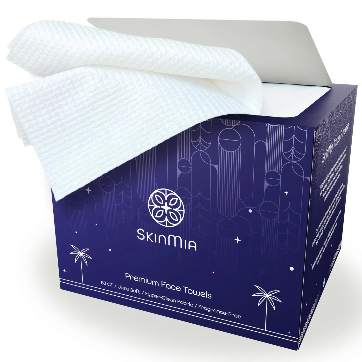 Face Towels XL – Ultra Soft Disposable Face Towels for Skincare & Makeup Removal, Gentle for Sensitive Skin, 50 Count