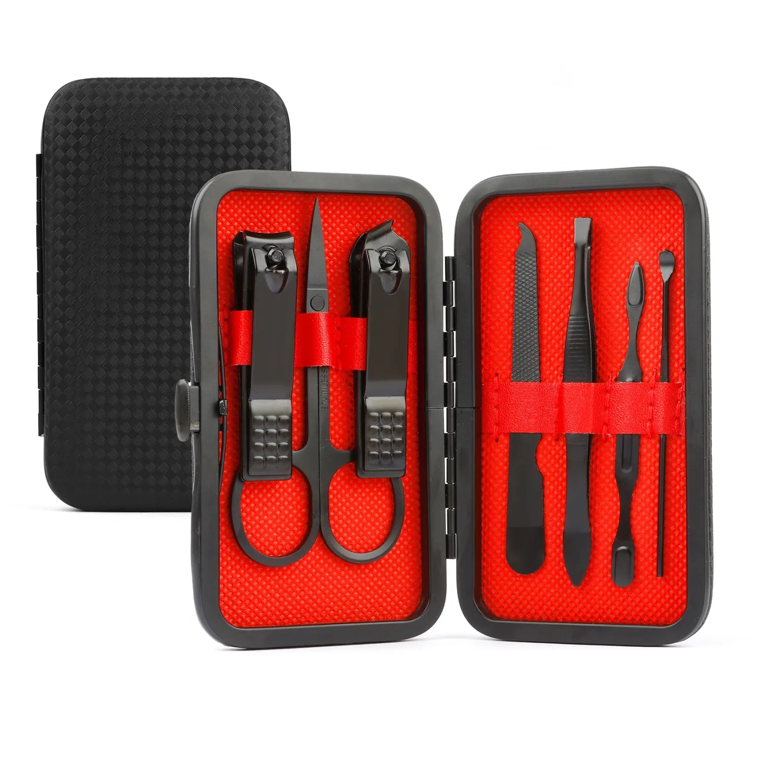 Manicure Set, Easter Basket Stuffers for Teen, Nail Clipper Kit, Nail Clipper Set, Nail Care Kit, 8 In 1 Manicure Kit Grooming Kit Stainless Steel Facial Pedicure Care Tool, Easter Gifts for Men Teen