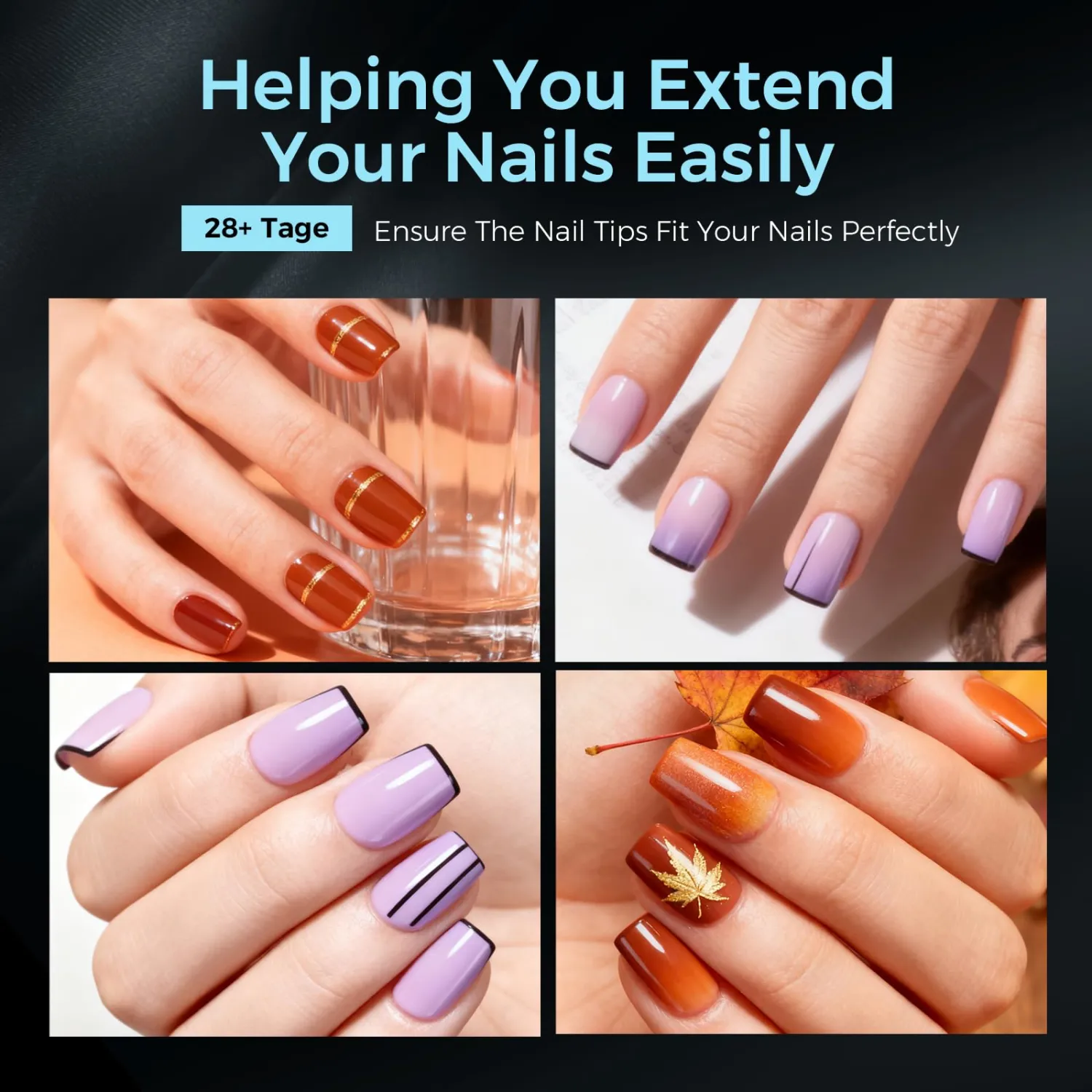 TOMICCA Extra Short Coffin Nail Tips 510PCS, 15 Sizes Ultra Matte Nail Tips for Acrylic Fake Nails, Short Coffin Nails for DIY Salon, Clear Gel Nail Extension Tips for Beginners & Nail Techs