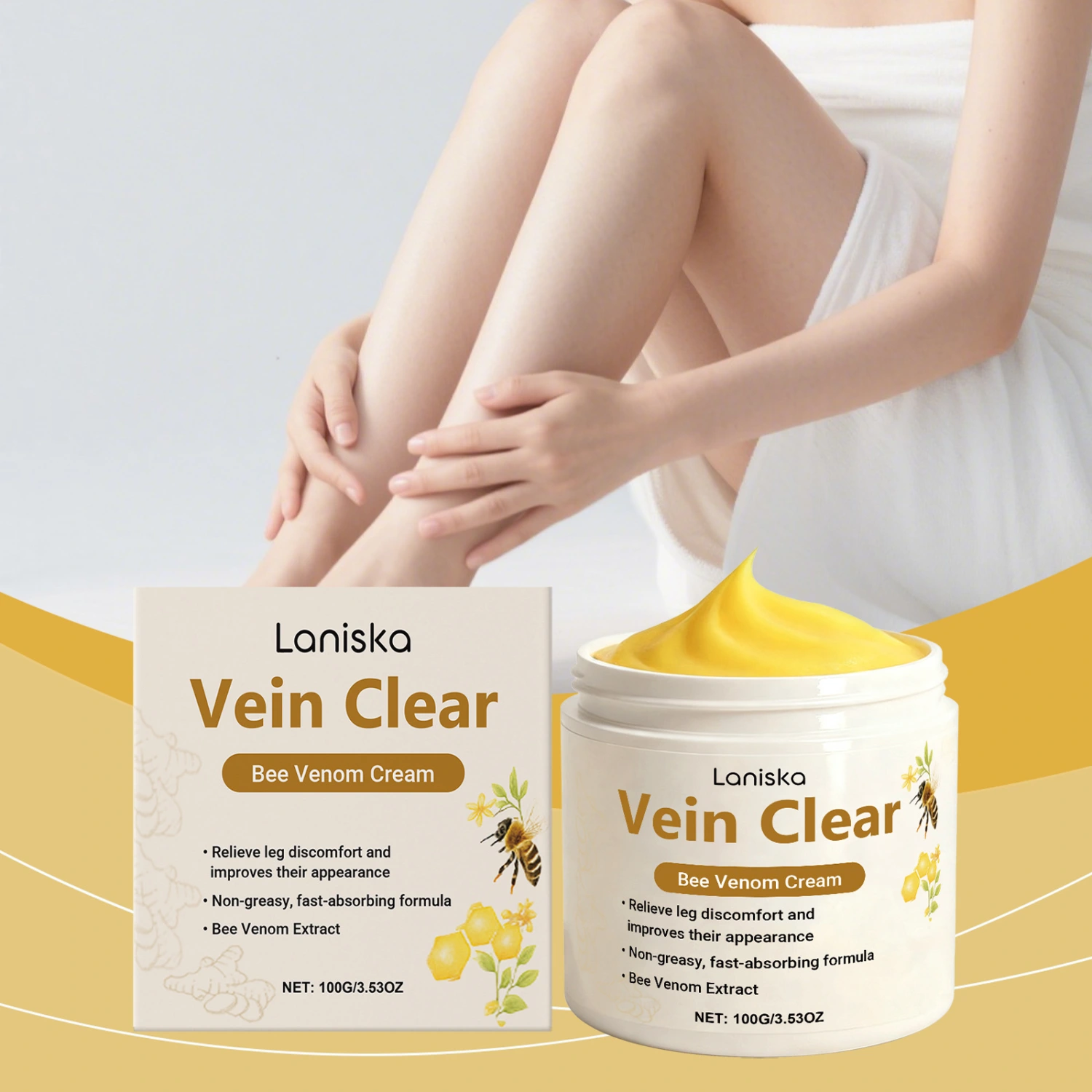 LANISKA Leg Soothing Cream Gentle And Moisturizing