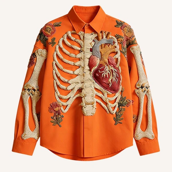 Fashion Casual Printed Polyester Sweater