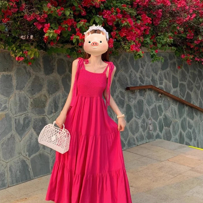 Strap Elegant Dress Slimming Womens Waist-cinching
