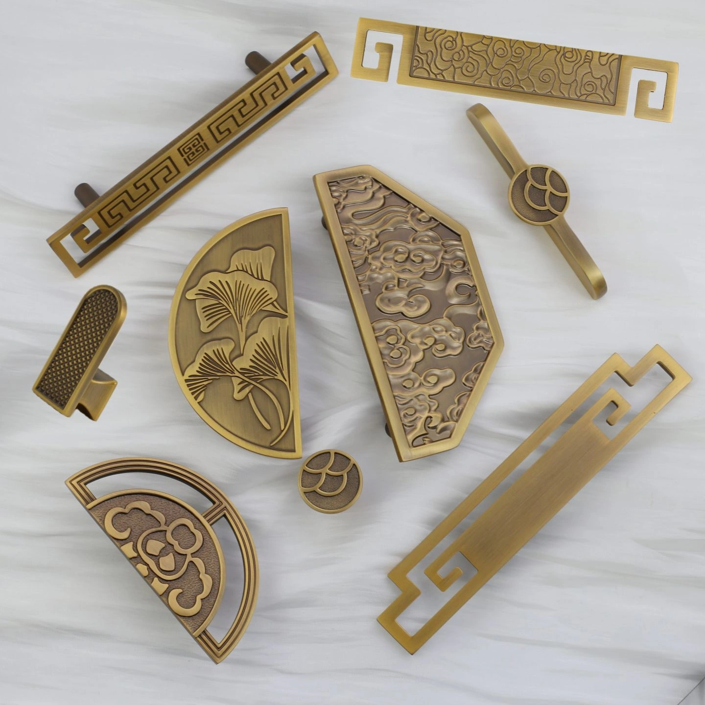 New Chinese-style Cabinet Door Handle Alloy Drawer Handle