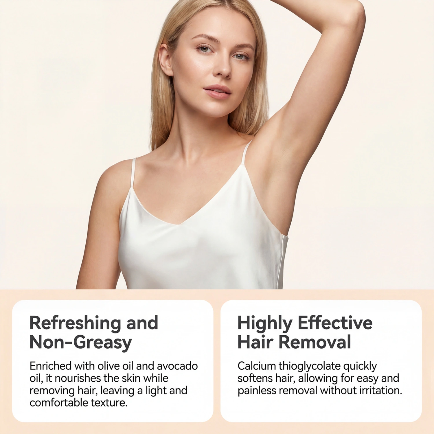 Mild Skin Care Depilatory Cream