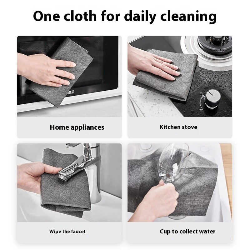 Magic Rag Glass Cleaning Cloth Thickened Cleaning Window Waterless Printing Kitchen Household