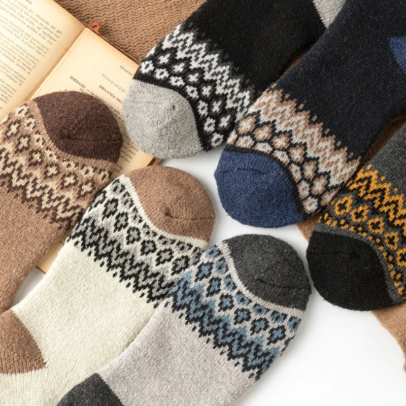 Men's And Women's British Style Extra Thick Thermal Socks