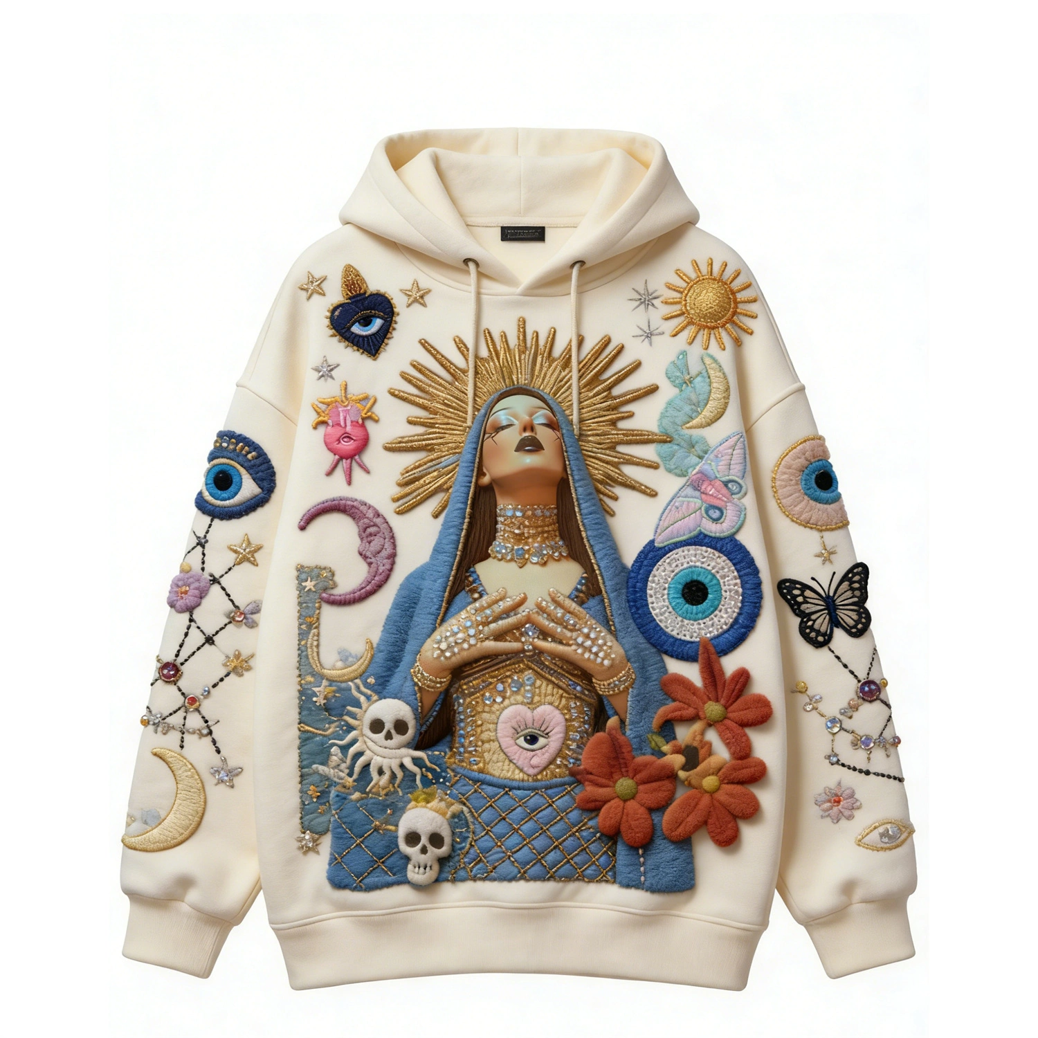 Fashion Casual Printed Polyester Sweater