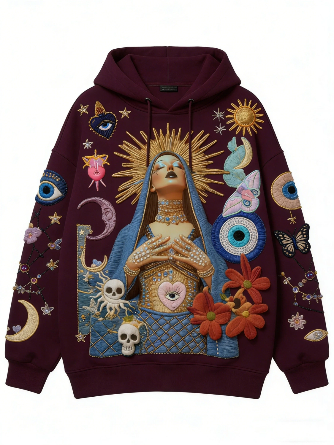 Fashion Casual Printed Polyester Sweater