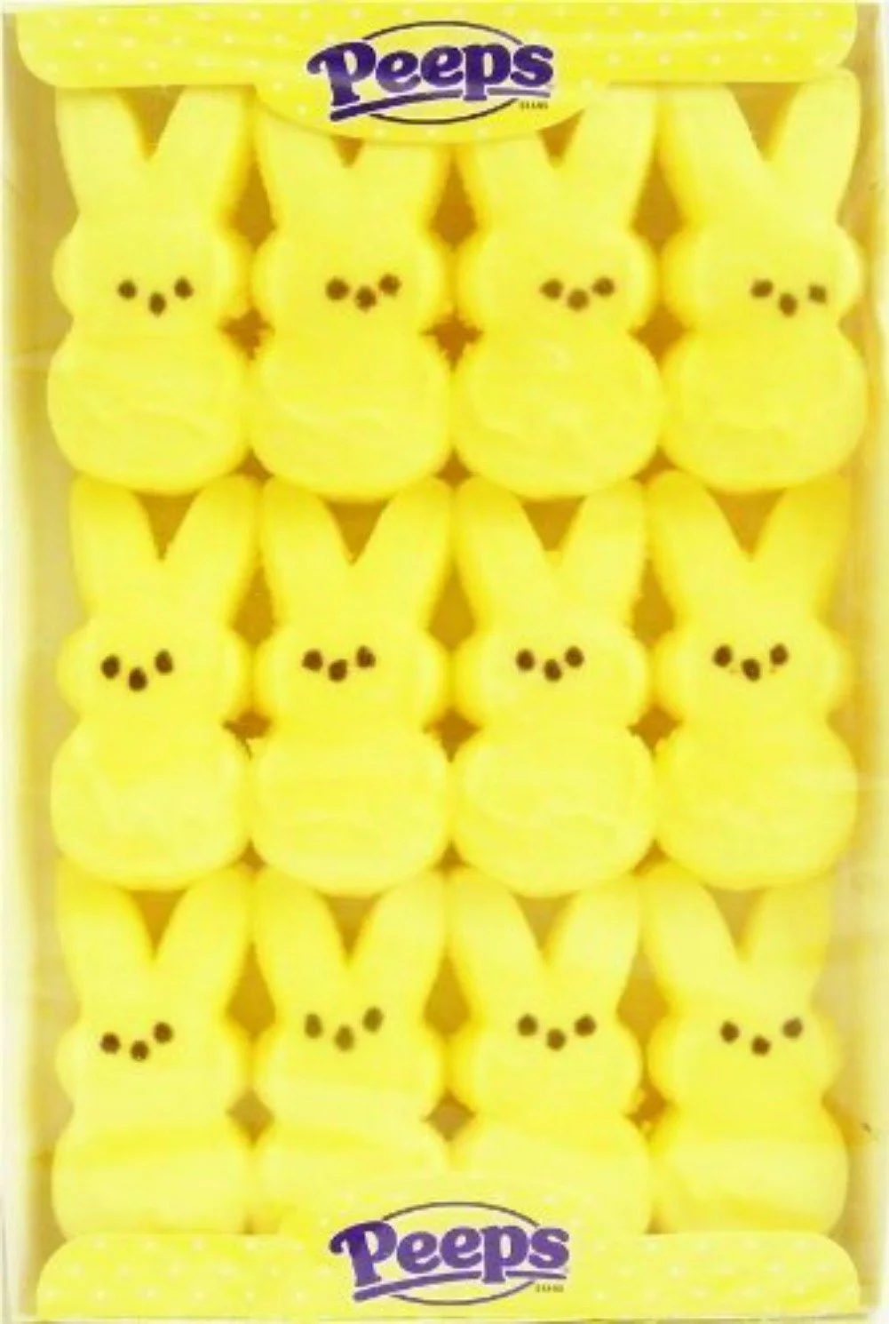 Peeps Yellow Bunnies 12 Count Pack (4packs)
