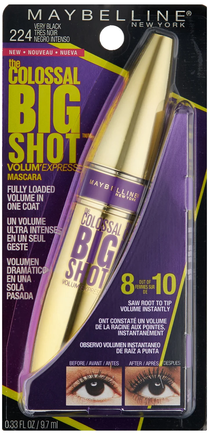 Maybelline New York Volum' Express The Colossal Waterproof, Very Black, 0.33 fl. oz.