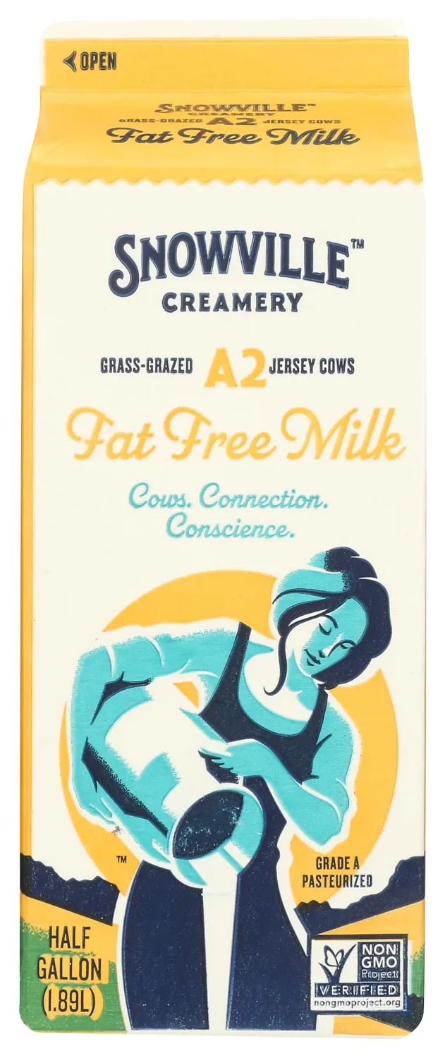 SNOWVILLE CREAMERY Milk Fat Free, 64 FZ