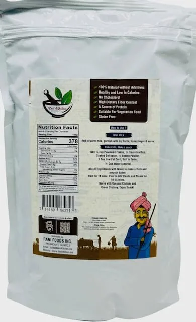 Desi Kitchen Pearl Millet Flakes 14 oz (400g) | Gluten Free | 100% Natural Product | No Preservatives