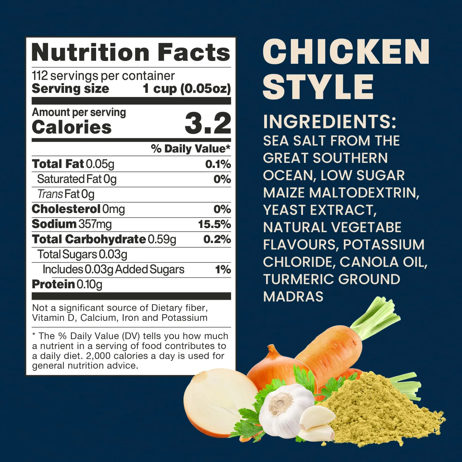 Massel Chicken Style Bouillon Powder – Gluten-Free, Fat-Free, MSG-Free, Non-GMO – 168g