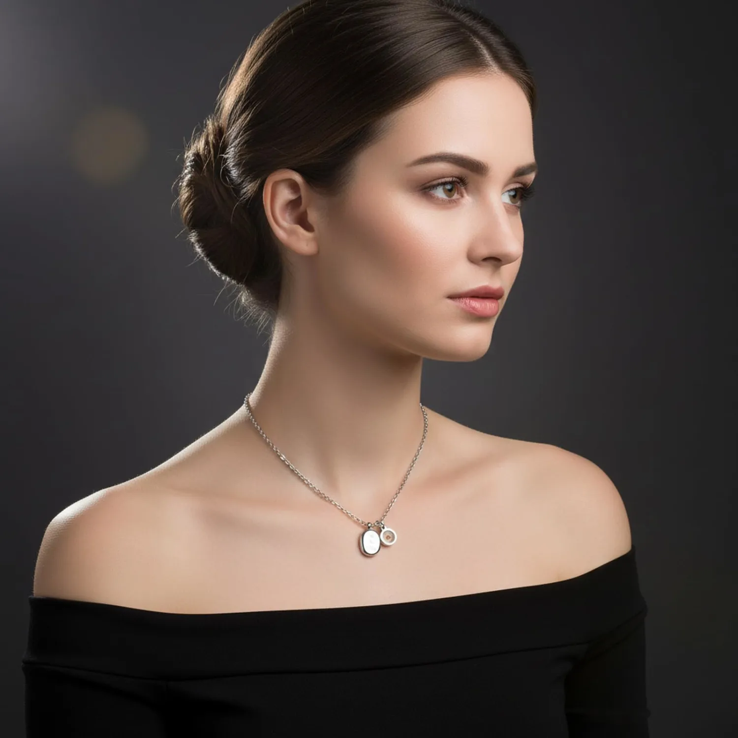 Mustard Seed Necklace - Stainless Steel Faith Mountain Jewelry for Women & Men