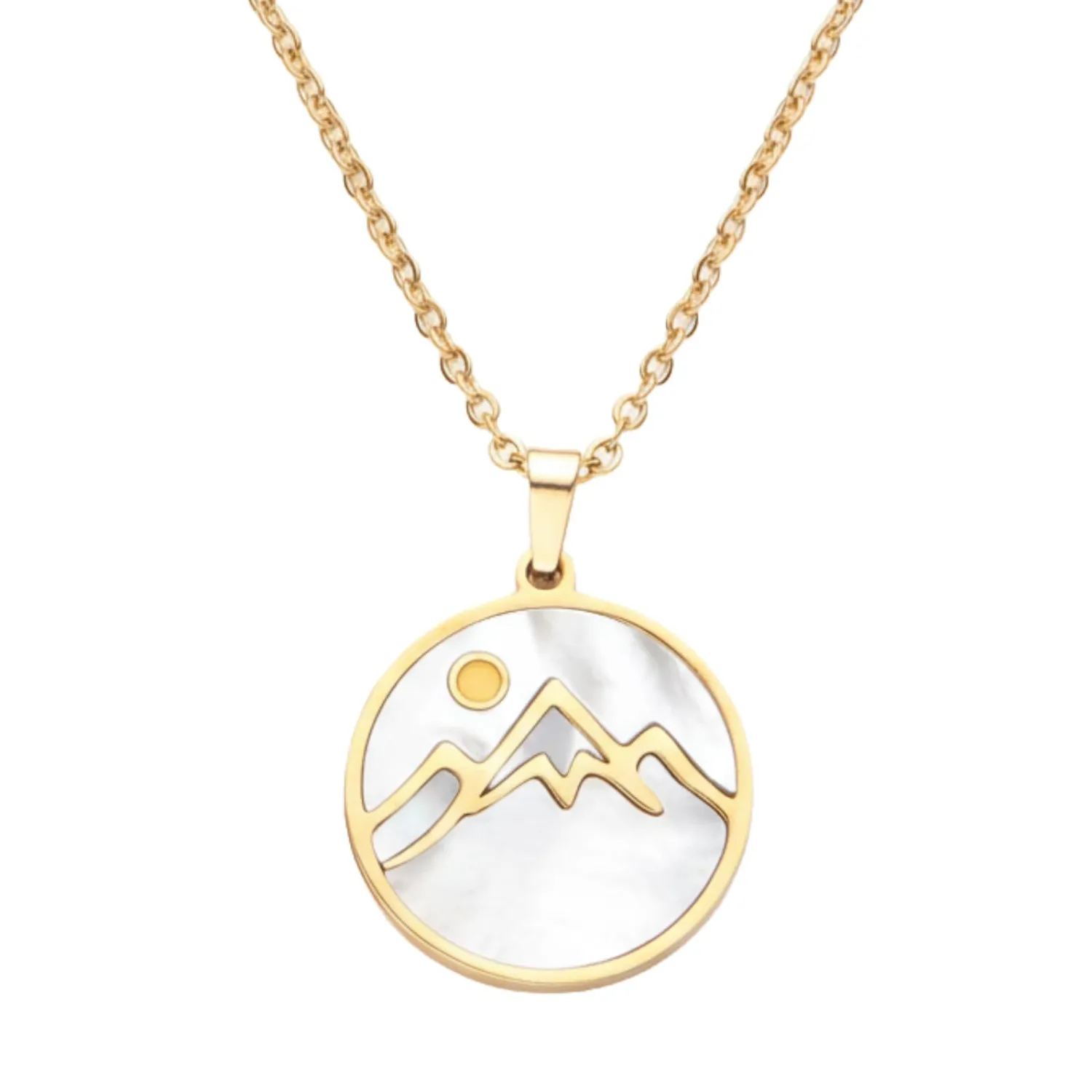 Mustard Seed Necklace - Stainless Steel Faith Mountain Jewelry for Women & Men