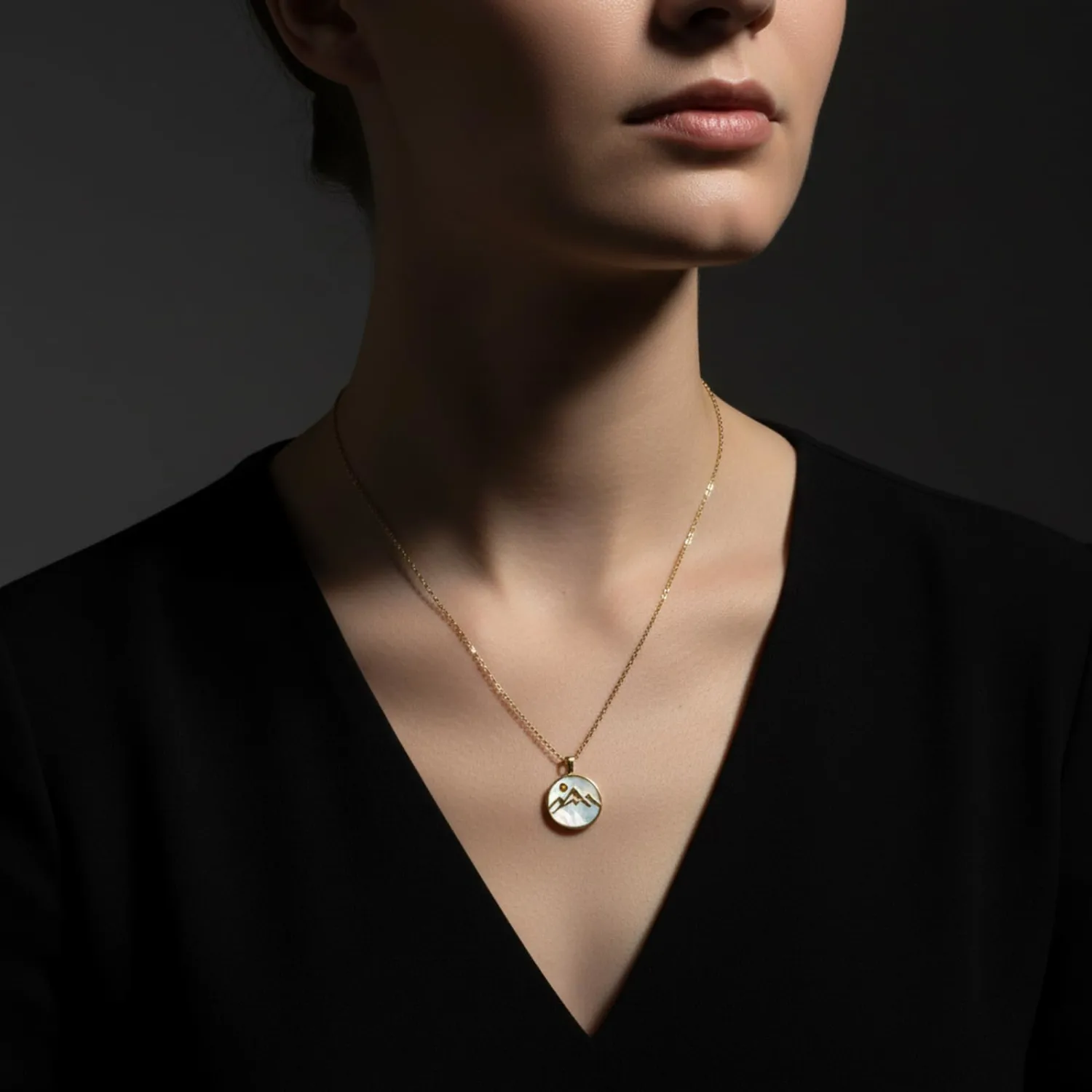 Mustard Seed Necklace - Stainless Steel Faith Mountain Jewelry for Women & Men