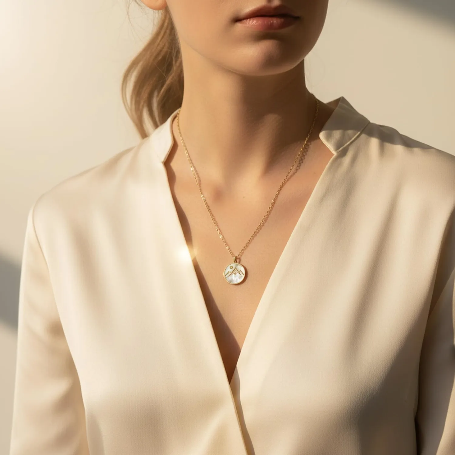 Mustard Seed Necklace - Stainless Steel Faith Mountain Jewelry for Women & Men