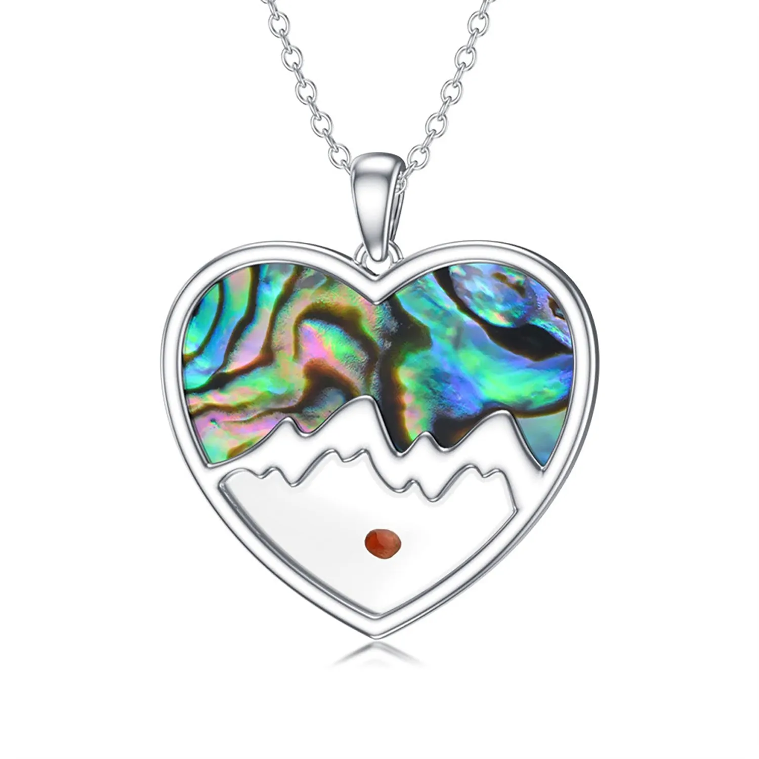 Mustard Seed Necklace - Stainless Steel Faith Mountain Jewelry for Women & Men
