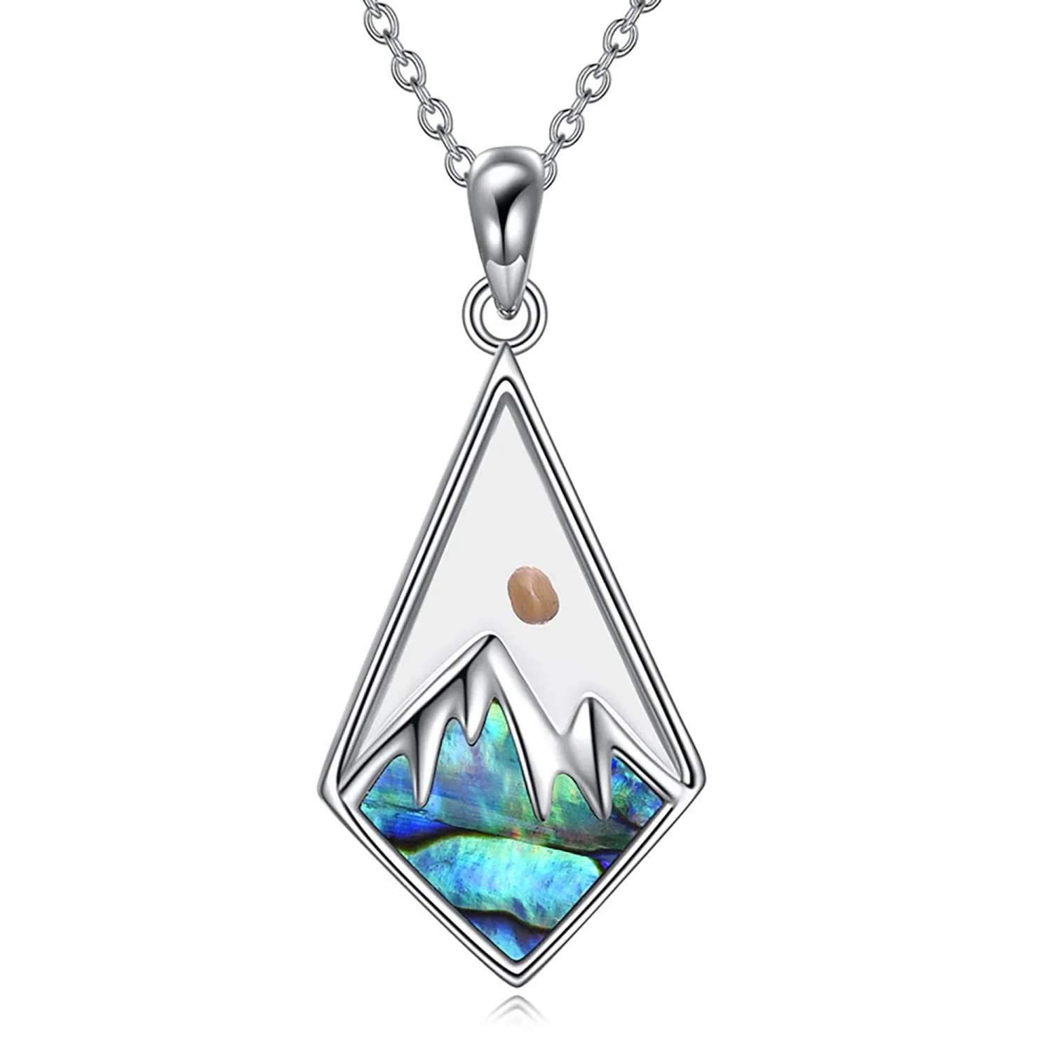 Mustard Seed Necklace - Stainless Steel Faith Mountain Jewelry for Women & Men