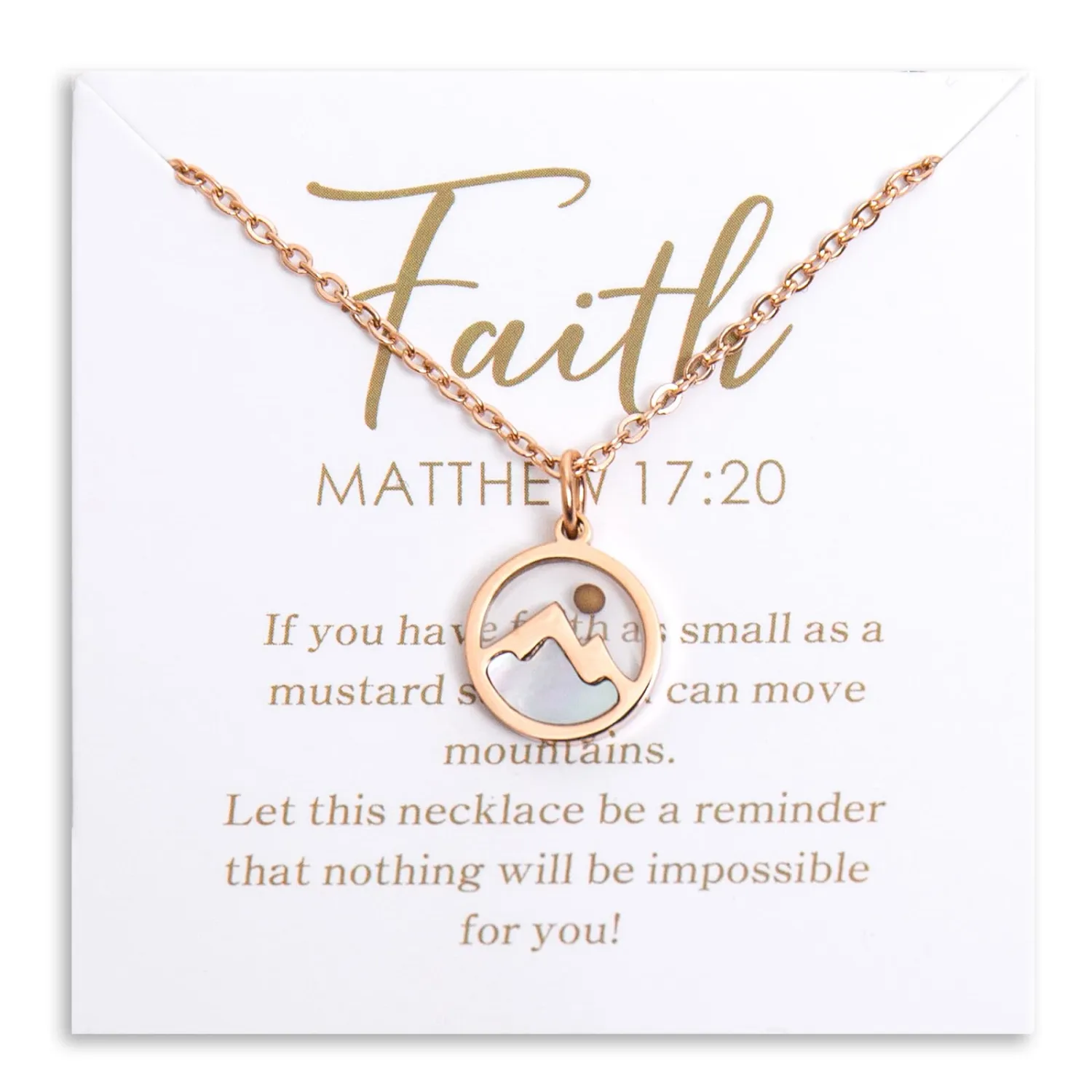 Christian Gifts Mustard Seed Necklace for Women,Move Mountains Shell Necklaces Christian Faith Jewelry for Women…