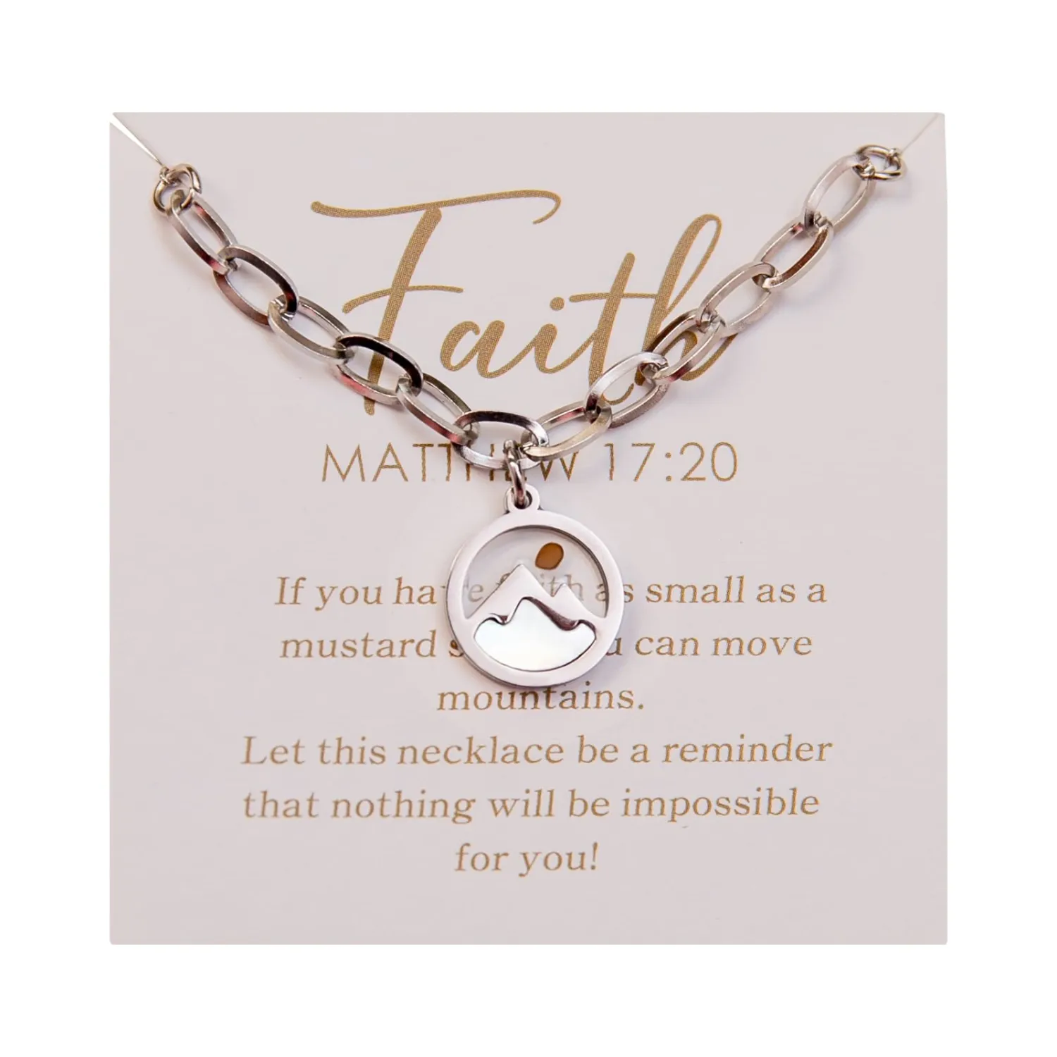 Christian Gifts Mustard Seed Necklace for Women,Move Mountains Shell Necklaces Christian Faith Jewelry for Women…