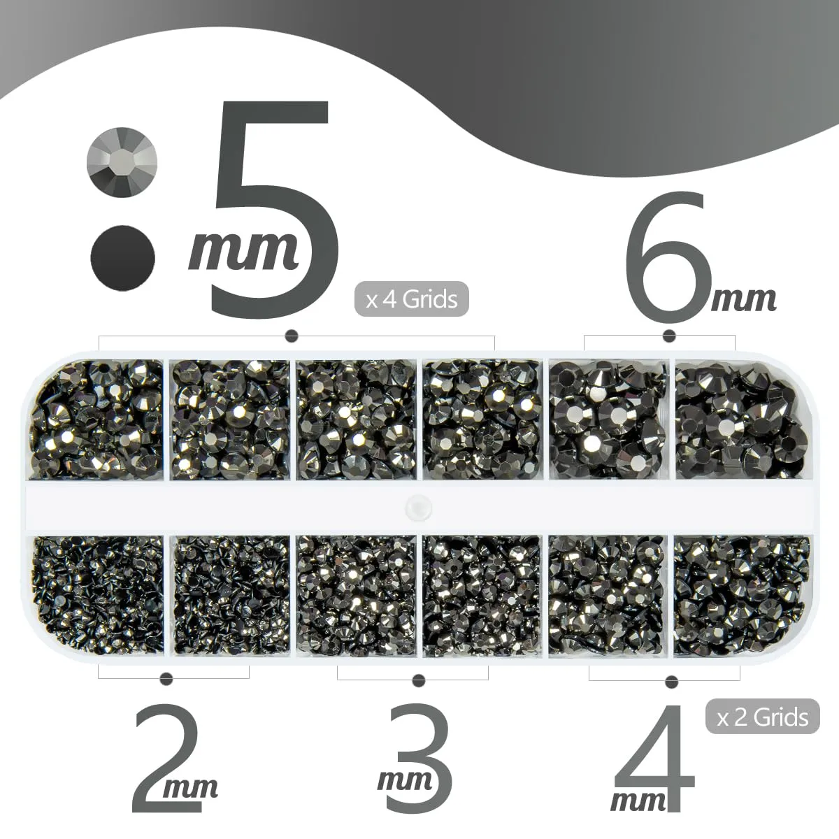 Metallic Gray Resin Rhinestones w B7000 Jewelry Glue for Bedazzling Crafting Flatback Stones 2mm 3mm 4mm 5mm 6mm Steel Grey Diamonds Crystals Gems Charms for Nails Face Makeup Tumblers Crafts