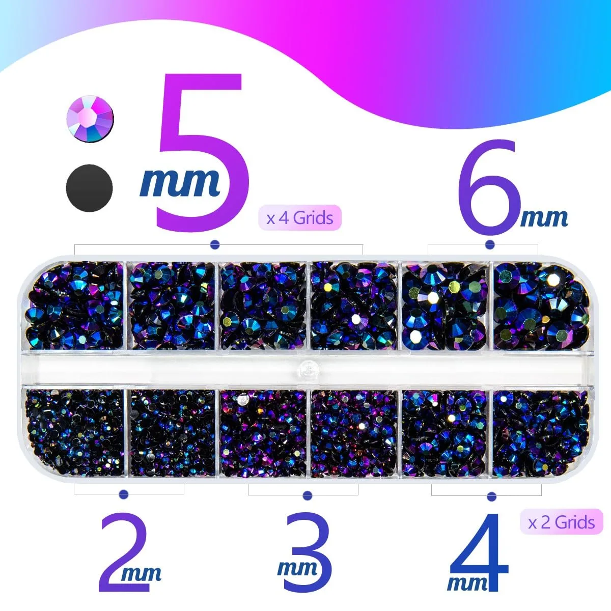 Purple Rose AB Resin Rhinestones w B7000 Jewelry Glue for Bedazzling Crafting 2mm 3mm 4mm 5mm 6mm Flatback Jelly Stones Diamonds Gems Charms Supplies for Nails Face Eyes Makeup Tumblers Crafts