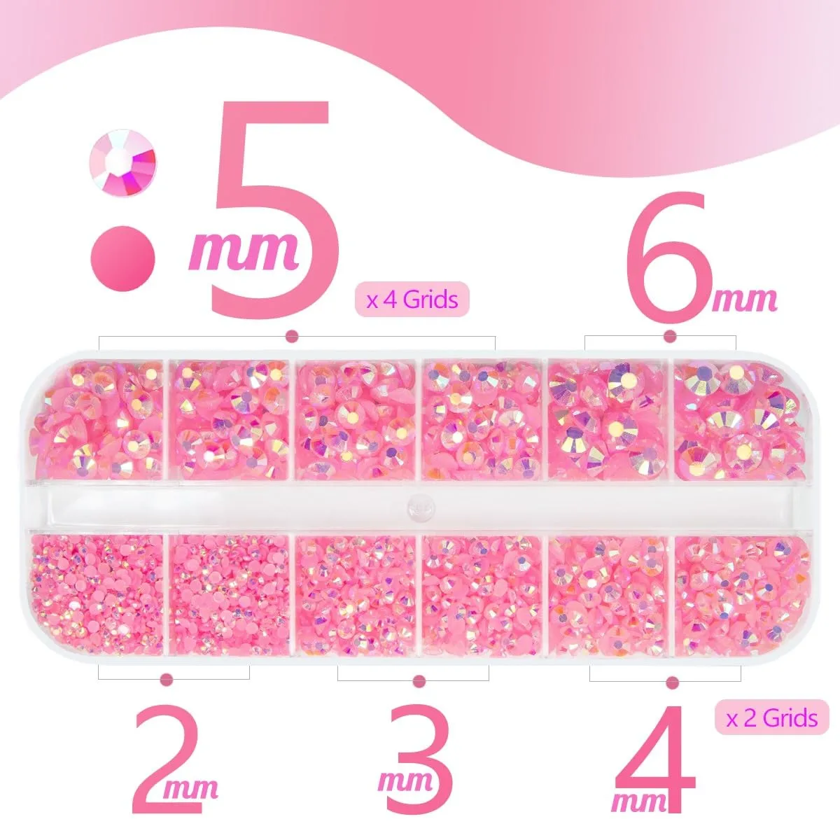 Dark Pink AB Resin Rhinestones w B7000 Jewelry Glue for Bedazzling Crafting 2mm 3mm 4mm 5mm 6mm Flatback Jelly Stones SS6 SS10 SS16 SS20 SS30 Diamonds Gems for Nails Face Makeup Tumblers Crafts