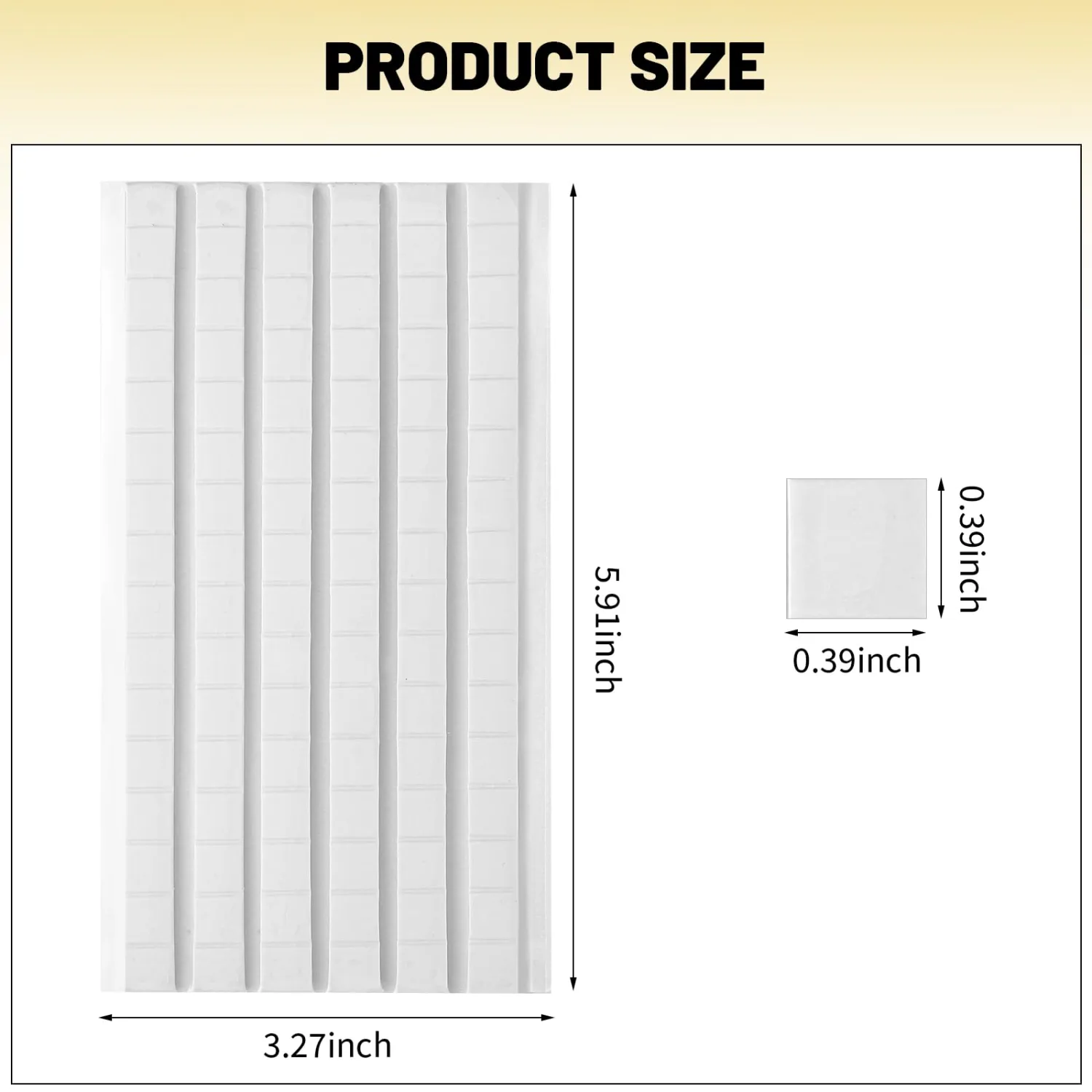 SUMAJU 102 Pcs Adhesive Sticky Tack, Removable Poster Putty - Reusable Mounting Putty for Wall Hanging Pictures, Posters - Cleaning, Nail (White)