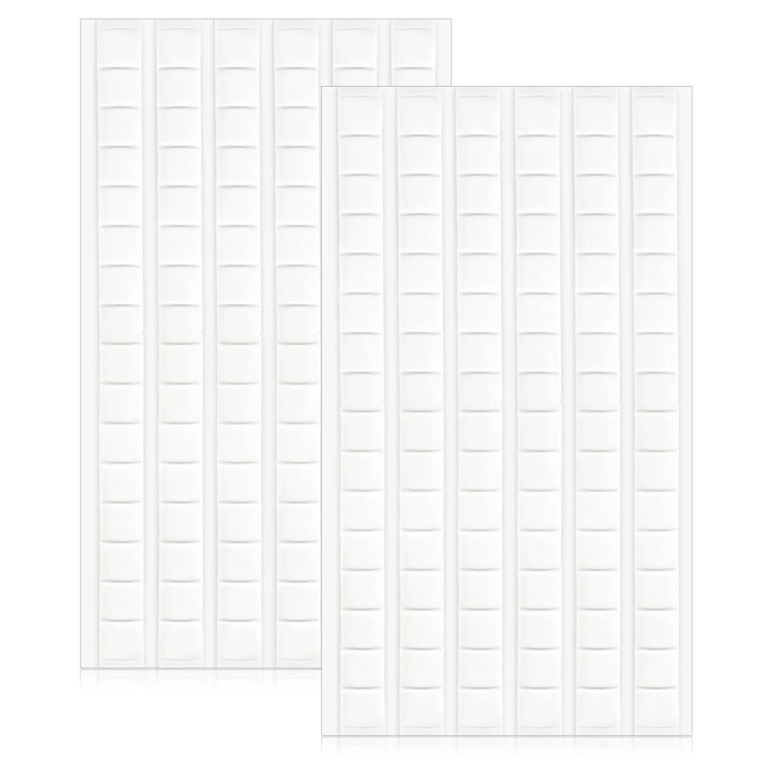 SUMAJU 204 Pcs Adhesive Poster Sticky Tack, Multipurpose Removable Mounting Putty - Reusable Wall Safe Tack for Wall Hanging Pictures, Museum, Cleaning, Nail (White, Green)