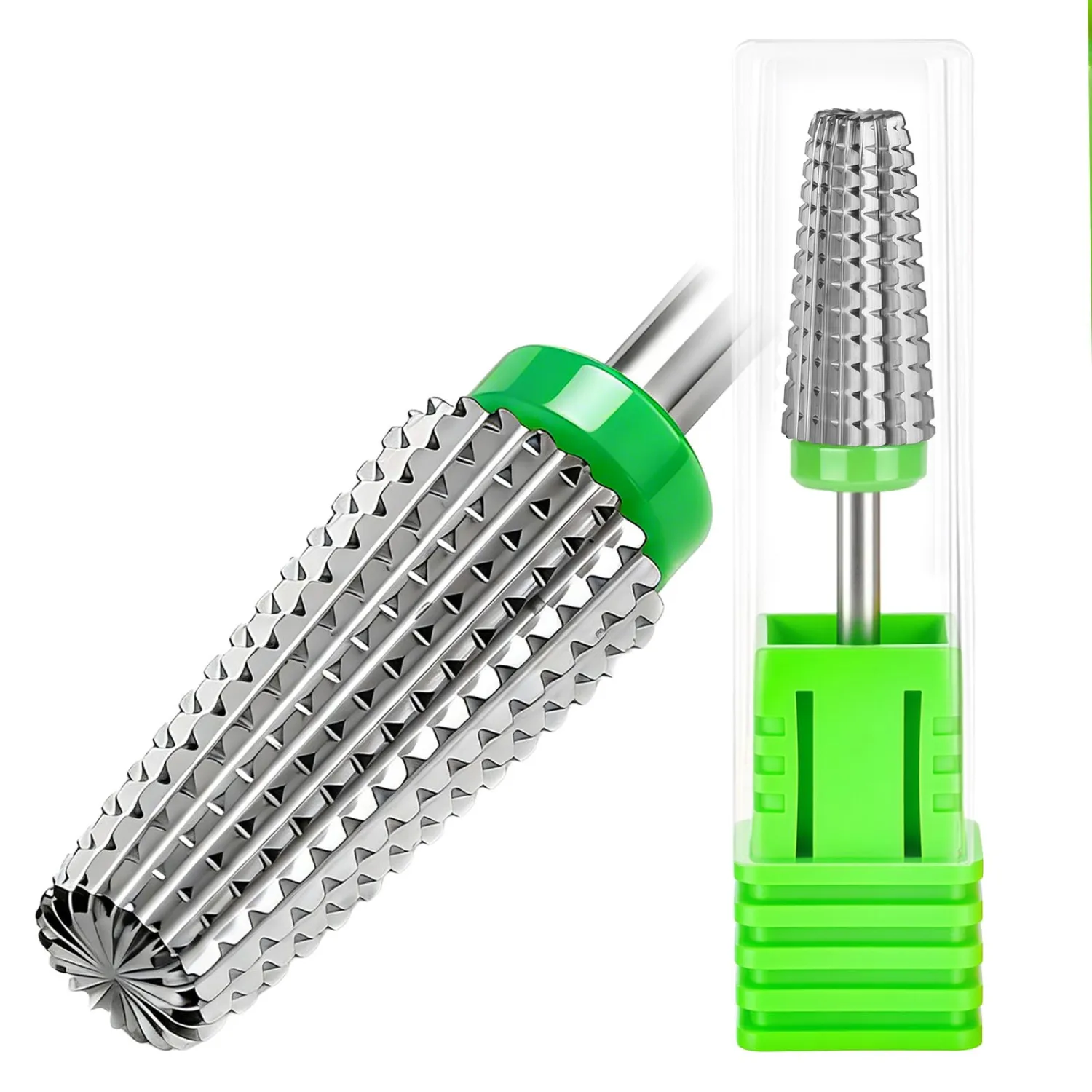 FANTEXY 3/32" Carbide Nail Drill Bits - 5 in 1 Cuticle Drill Bits for Nails, Gel Remover Drills Bit, Professional Nails File Bits for Old Skin and Nails, Manicure Pedicure Gel Polishing (Coarse - C)