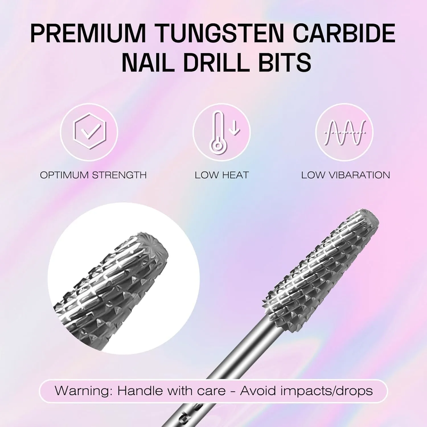 2026 All-in-One Nail Drill Bits 3/32’’: Carbide Drill Bits, Fast Remove, Shape & Smooth Acrylic Gel Nails, Precise Control, for Nail Beds, Nail Art Pedicure Manicure Salon & Home