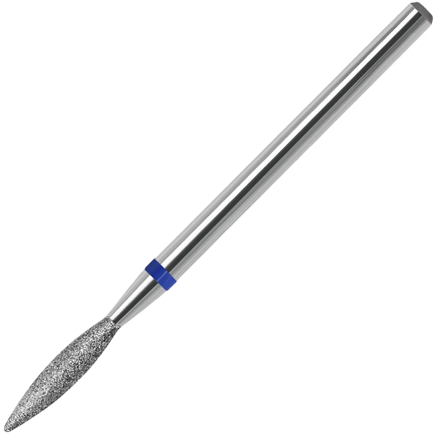 Cuticle Clean Nail Drill Bit, 3/32" Russian Diamond Nail File bits, Safety Carbide Under Nail Cleaner for Cuticle Dead Skin Nail Prepare, Nail Salon Manicure, Flame Shape (Medium)