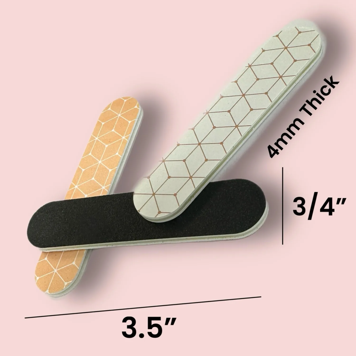 Set of 18 Dual-Sided Nail File Emery Board Heavy Medium & Fine Grit Cushioned Easy Grip Comfortable Filing Smoothing Finishing Nails 3.5” Travel Size TSA Approved