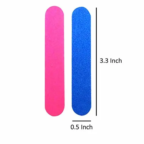 Small Nail Files Bulk, 100 Pcs Disposable Double Sided Emery Boards Travel Size for Men, Women, Kids (3.3 Inch)