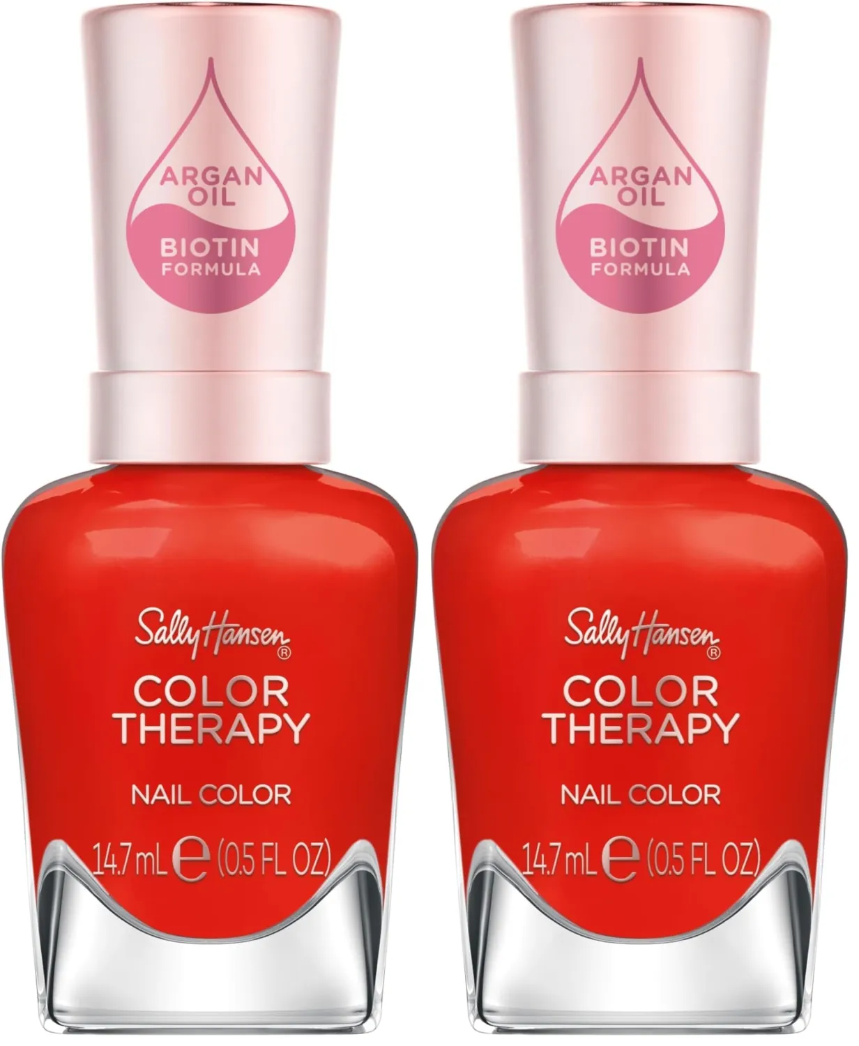 Sally Hansen Color Therapy Nail Polish, Red-iance, 1 Count (Pack of 2)
