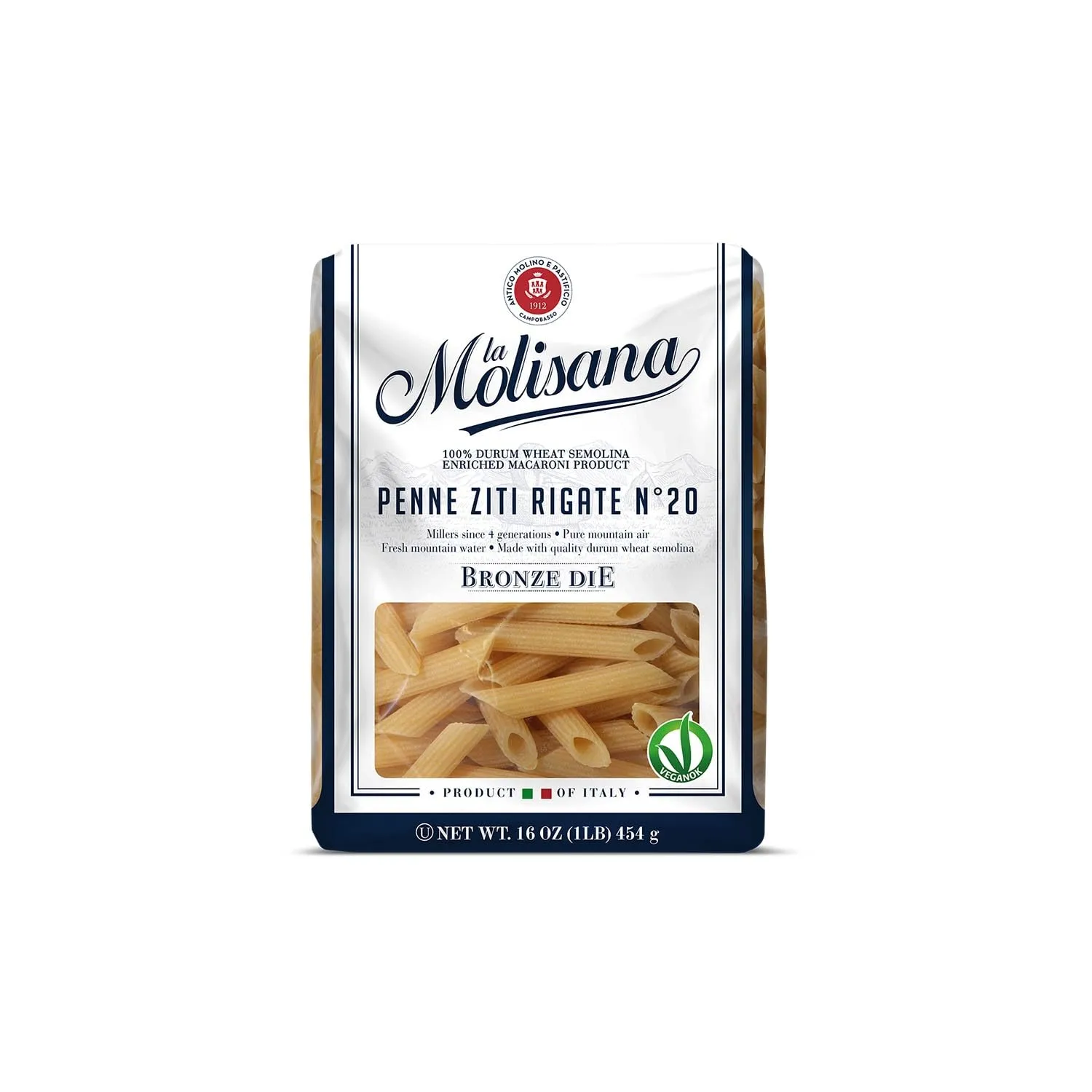 La Molisana Pasta Penne Ziti Rigate