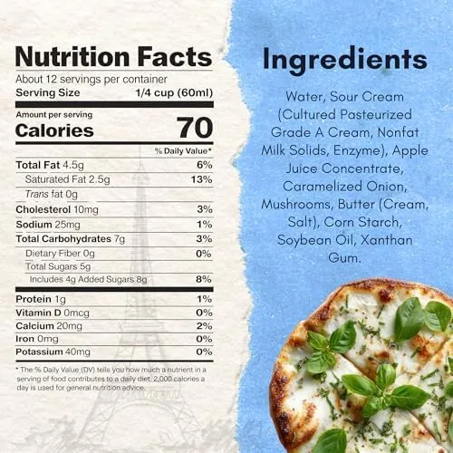 Incredible Food Pasta Sauce – Handcrafted French Cooking Sauce – Creamy, Slightly Sweet Authentic Gourmet Sauce – Gluten-Free – For Pasta, Rice & More – 24 fl oz (1 Pack)