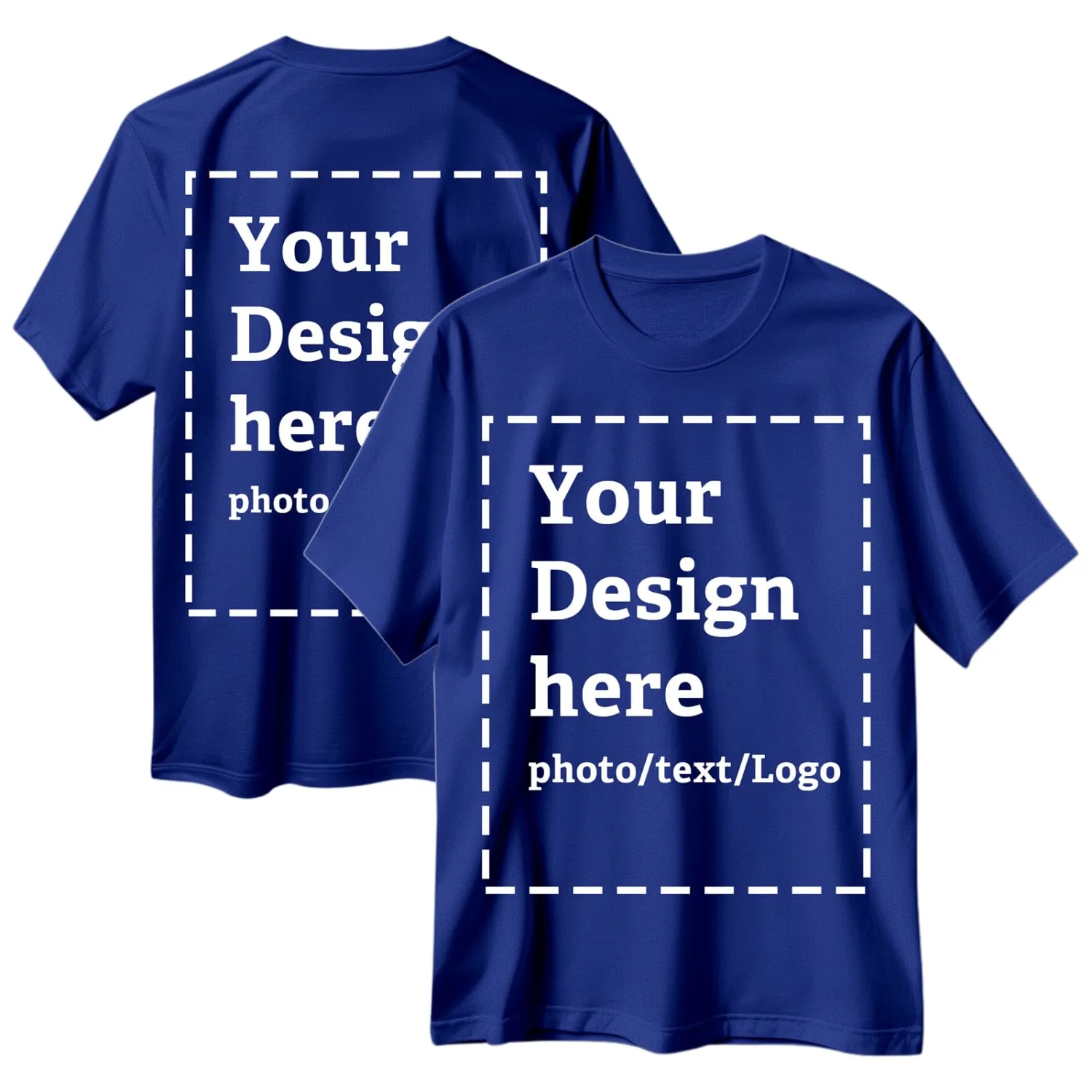 Custom T Shirts for Men Women Bulk Personalized Cotton Comfort Shirt Design Your Own Text/Photo Printed Front Back