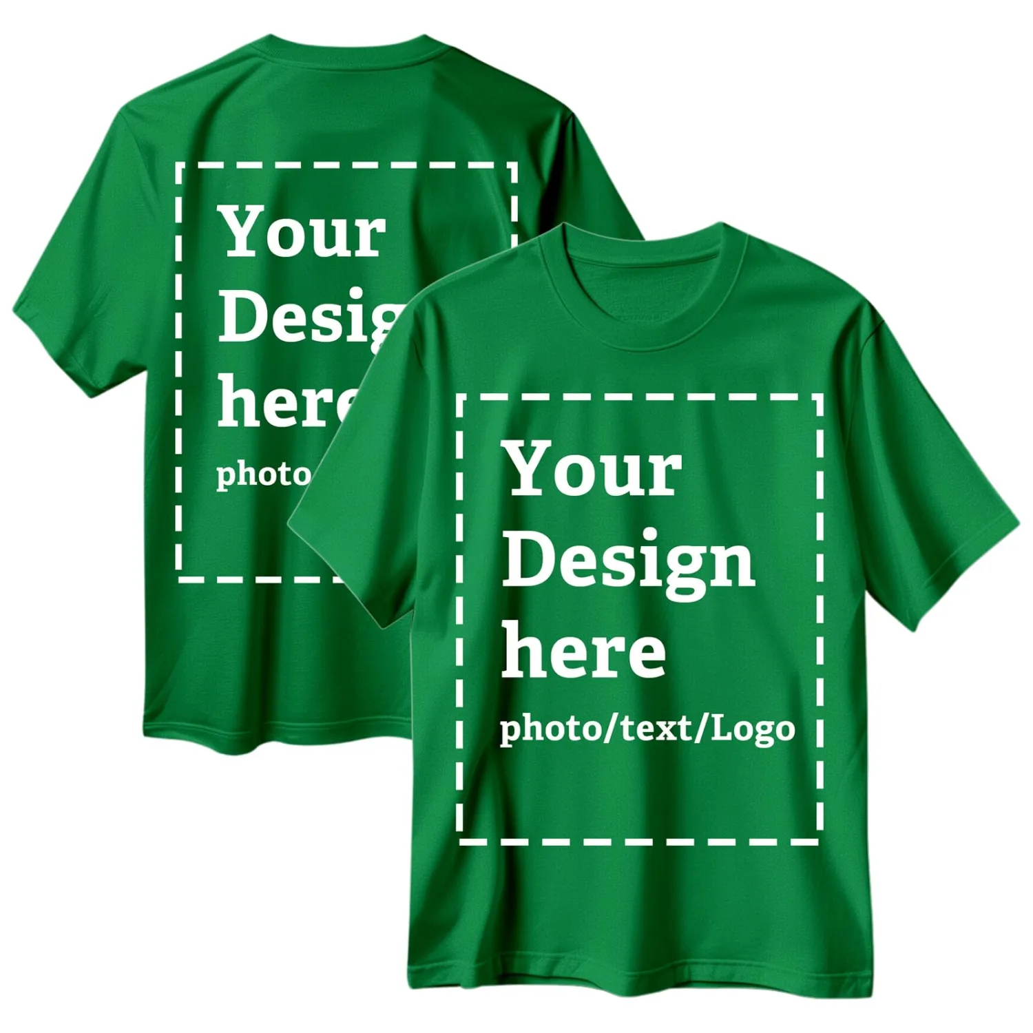 Custom T Shirts for Men Women Bulk Personalized Cotton Comfort Shirt Design Your Own Text/Photo Printed Front Back
