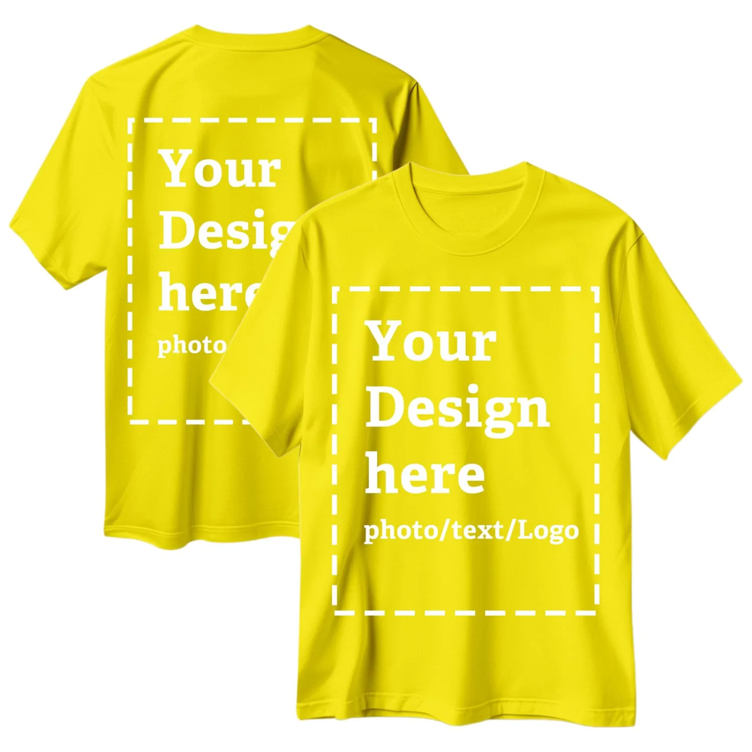 Custom T Shirts for Men Women Bulk Personalized Cotton Comfort Shirt Design Your Own Text/Photo Printed Front Back