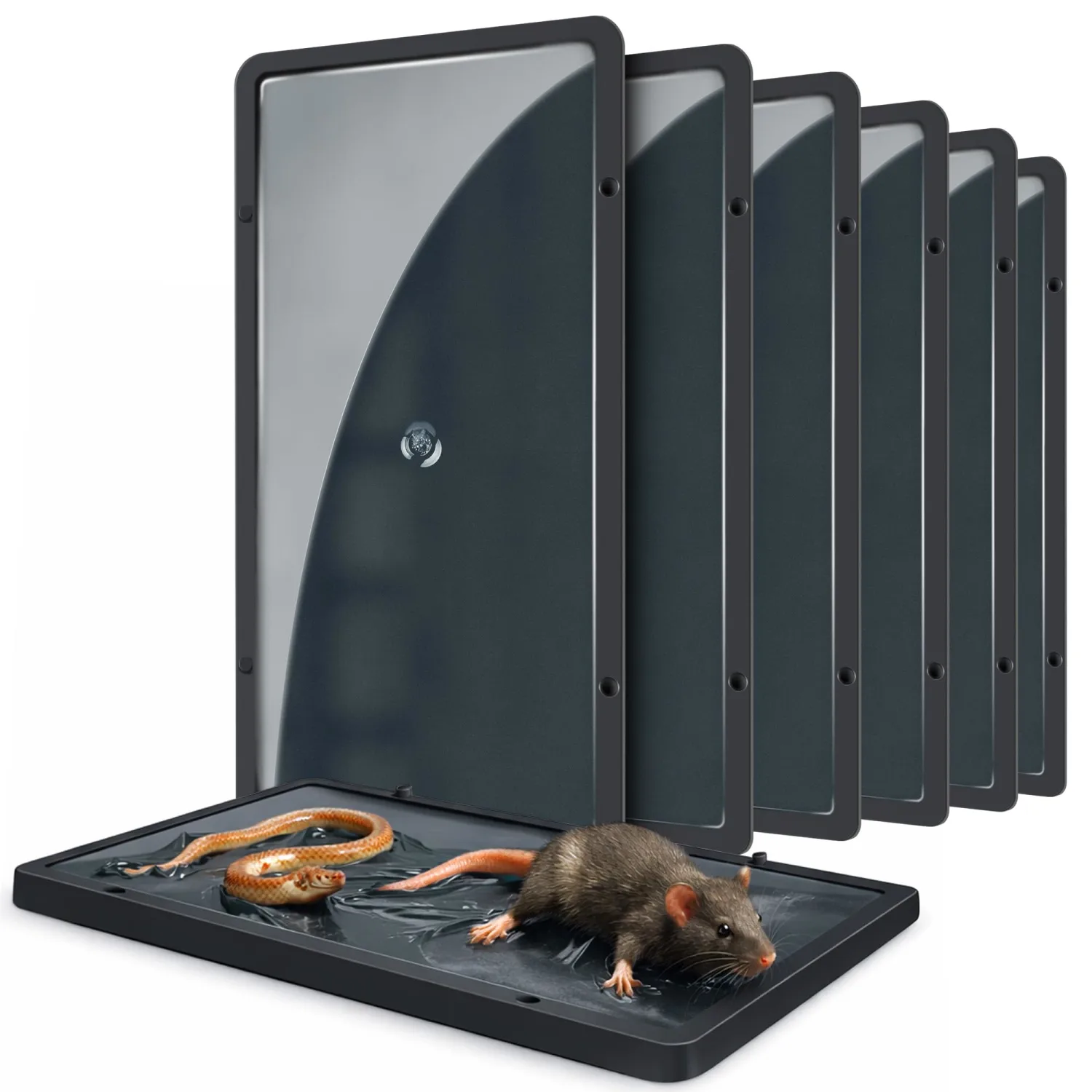 Landisun Mouse Rat Glue Traps Indoor for Home Snake Mices Spider Pest Control