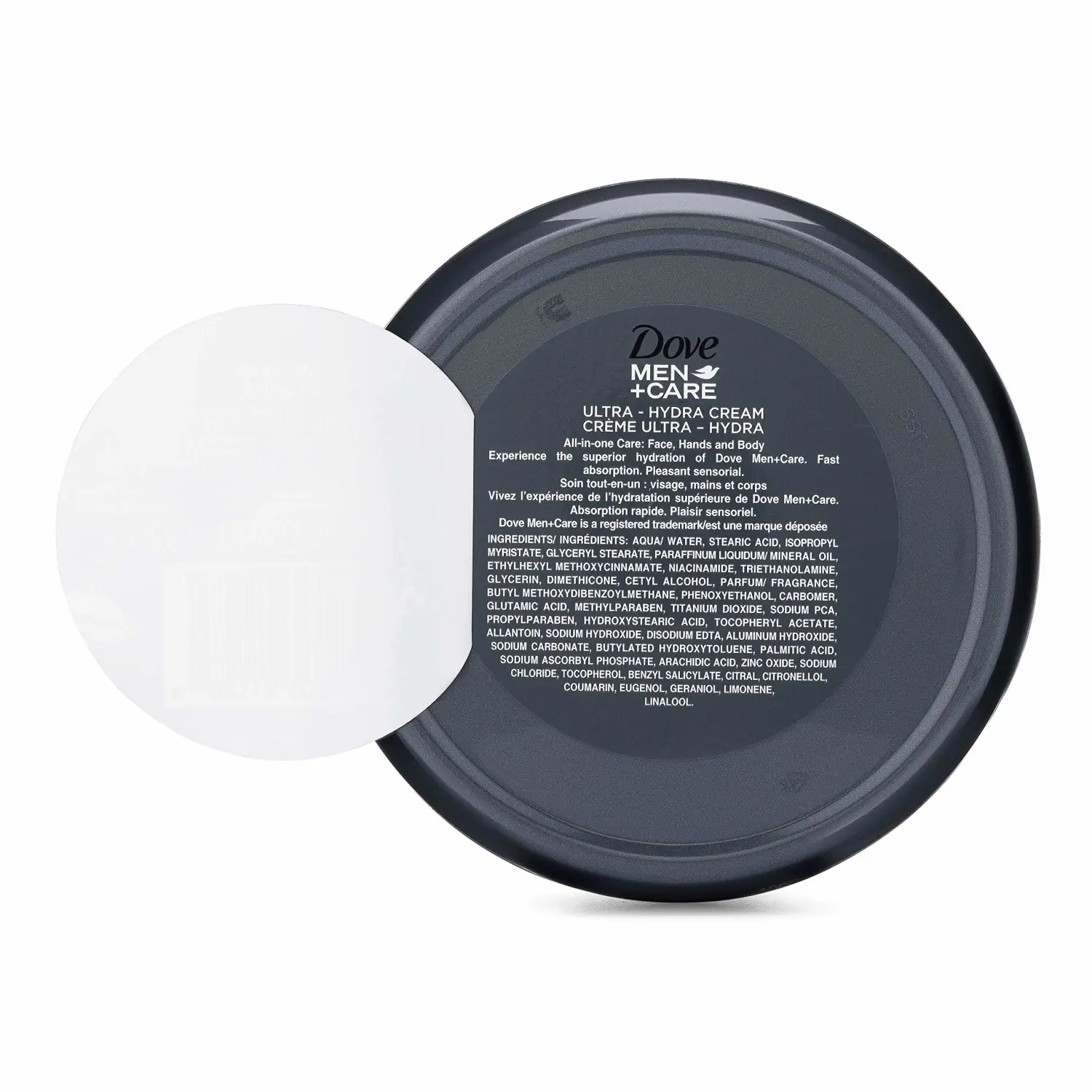 Dove Men+Care Ultra Hydra Cream, Face, Hands and Body Care, All Skin Types, 6 Pack of 2.53 Oz Each