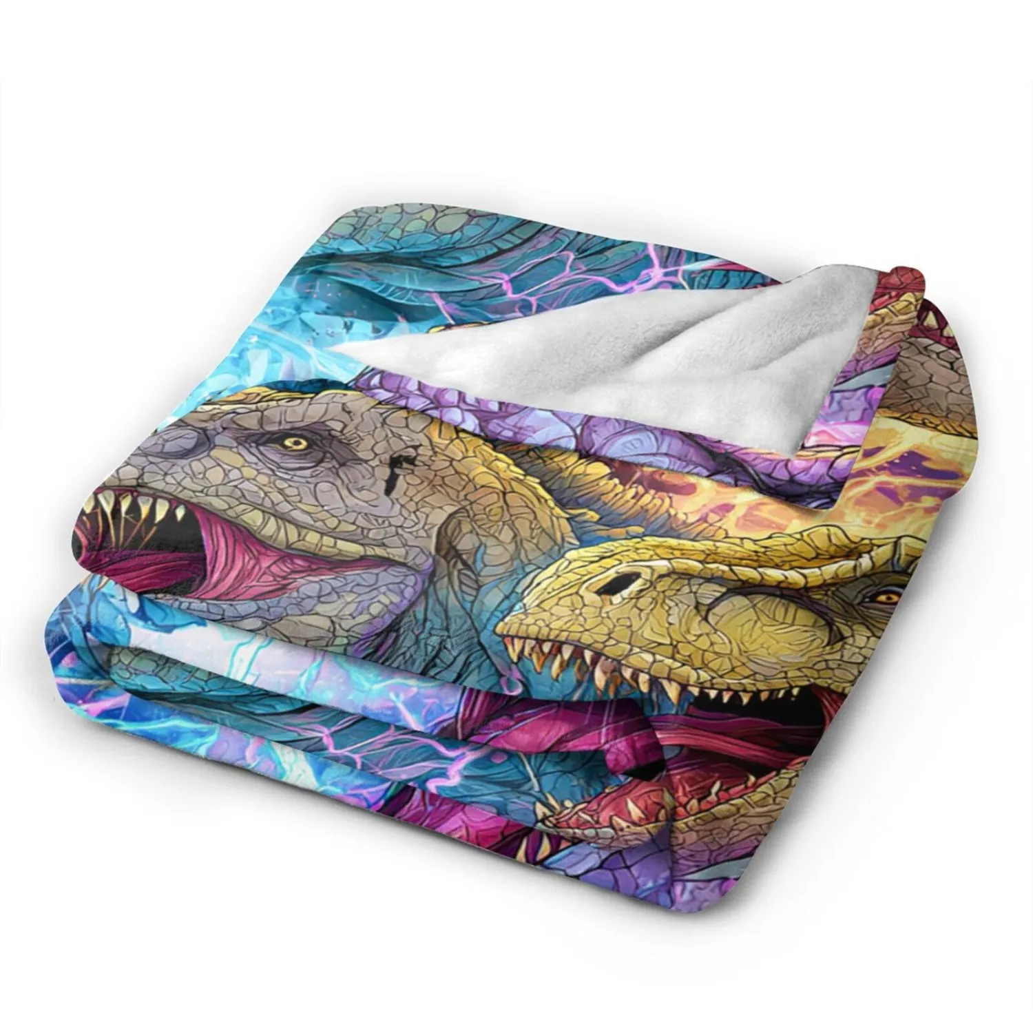 Dinosaur Blanket Dinosaur Throw Blanket Soft Warm Cozy Fleece Fuzzy Plush Flannel Blankets Gifts for Men Boys Girls Women Kids Adults 40"X50"
